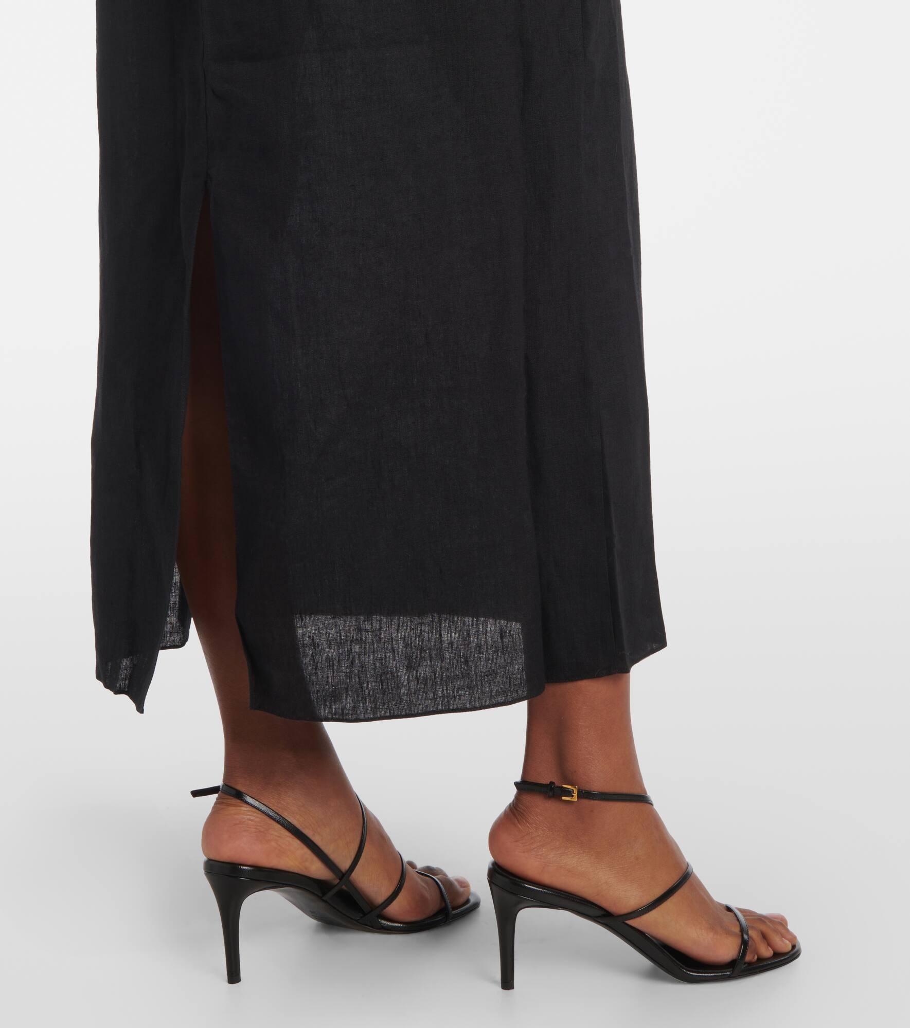 Ruffled midi dress - 5