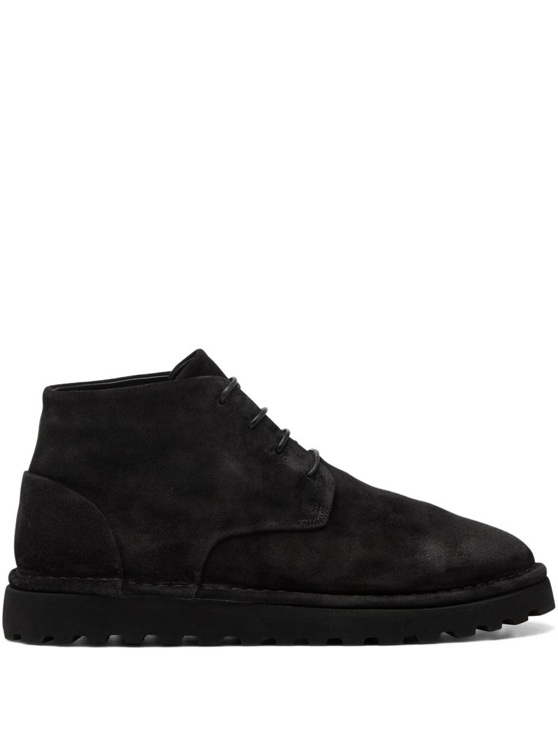 Pallottola Pomice lace-up suede boots 1