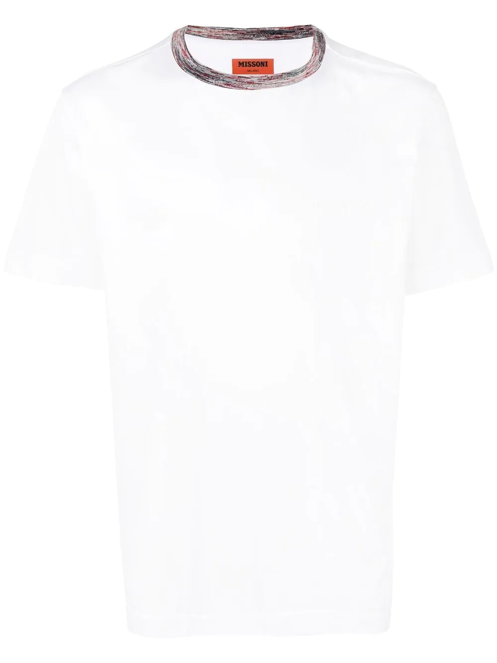 logo embroidered cotton T-shirt - 1