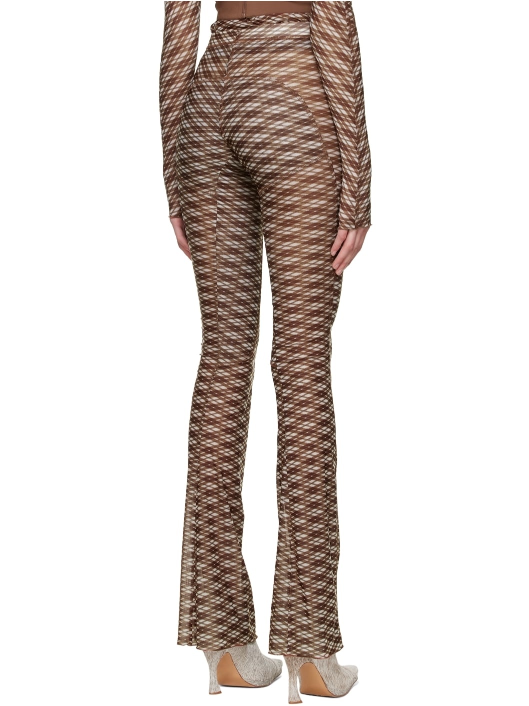 Brown Polyester Trousers - 3