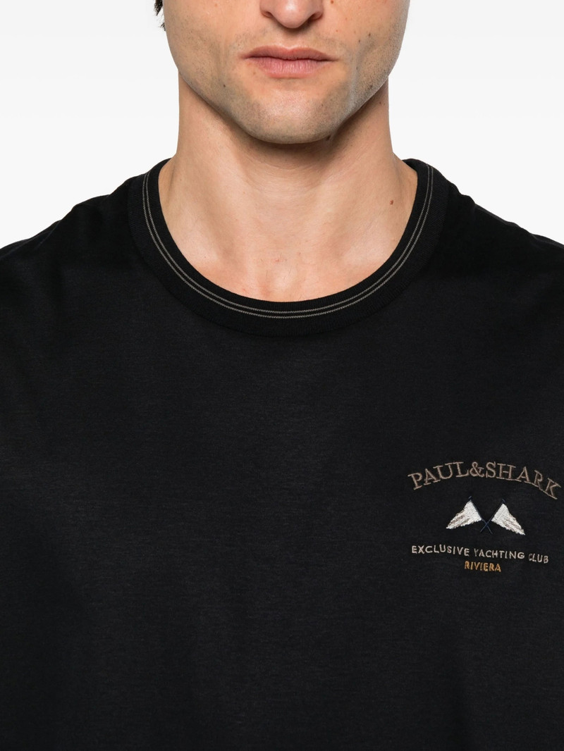 Paul & Shark 로고 세부 사항 Crew-neck 티셔츠 4