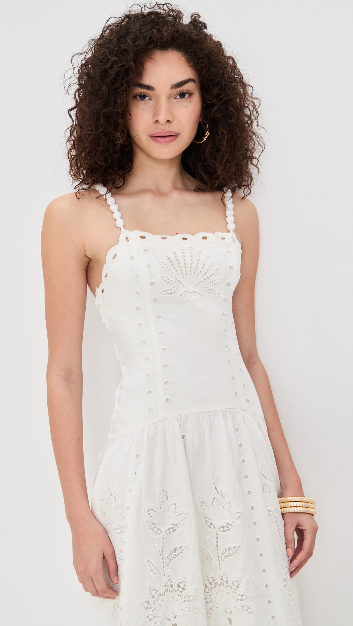 Off White Richilieu Midi Dress - 2