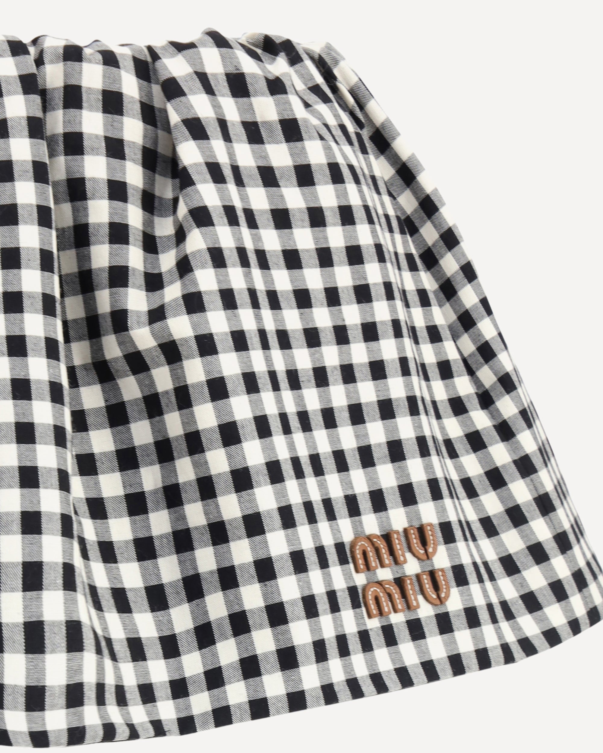 Vichy pattern Miniskirt - 3