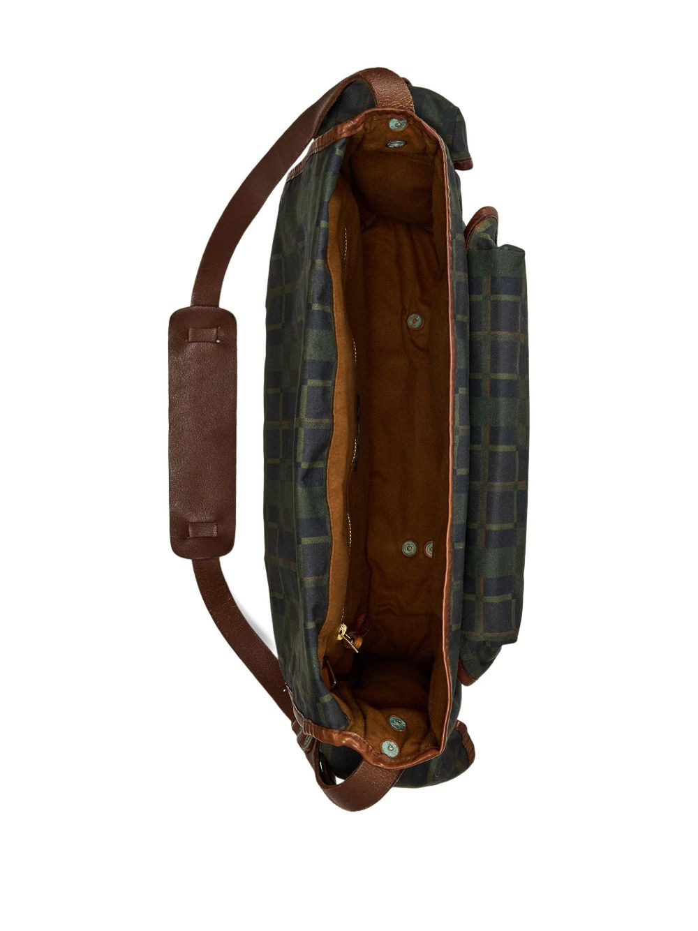 medium checked messenger bag - 3