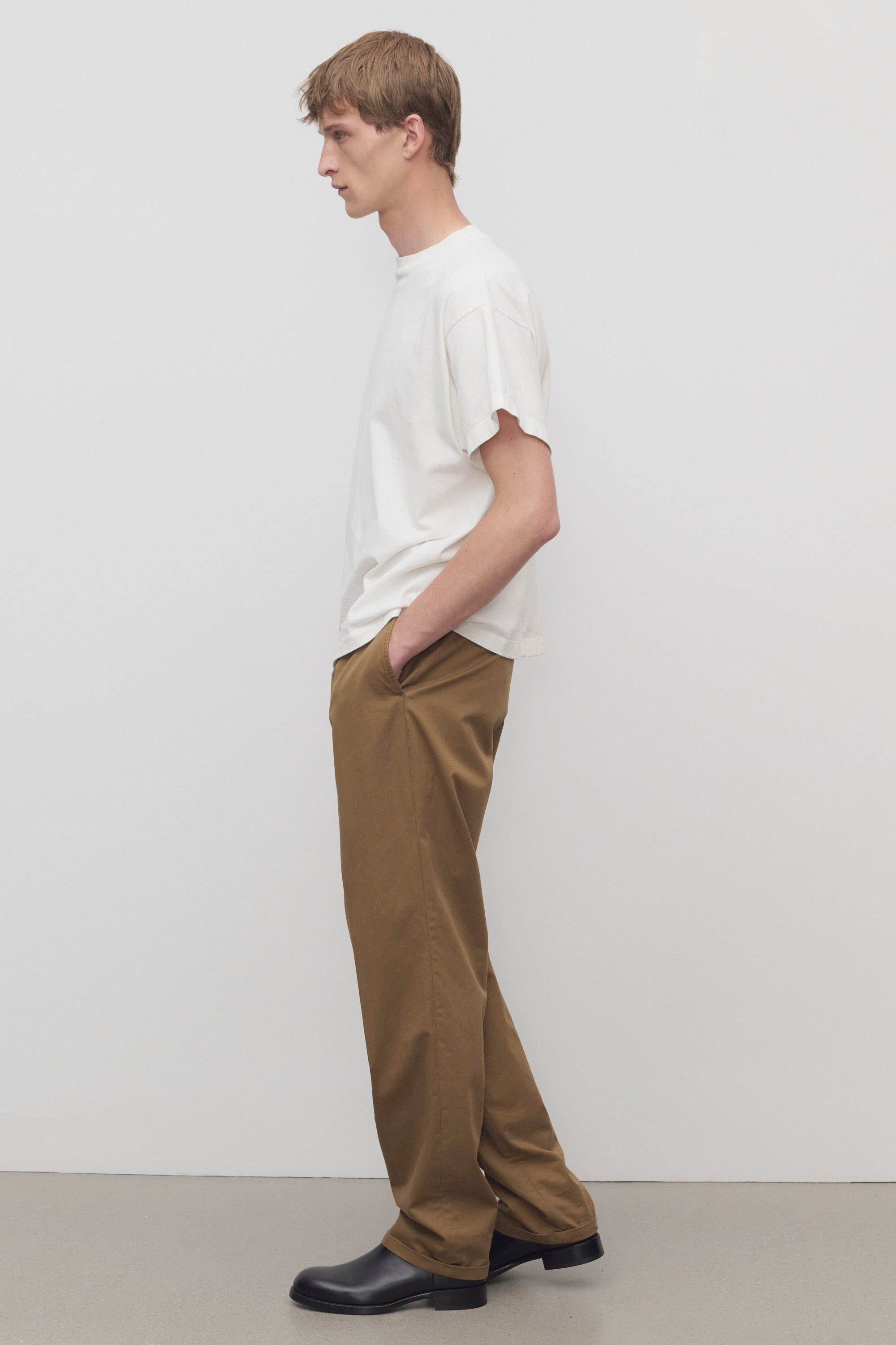 Belamy Pant in Cotton and Cashmere - 4