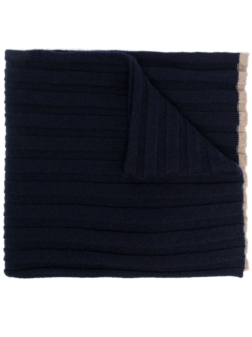 ribbed cashmere scarf - 1