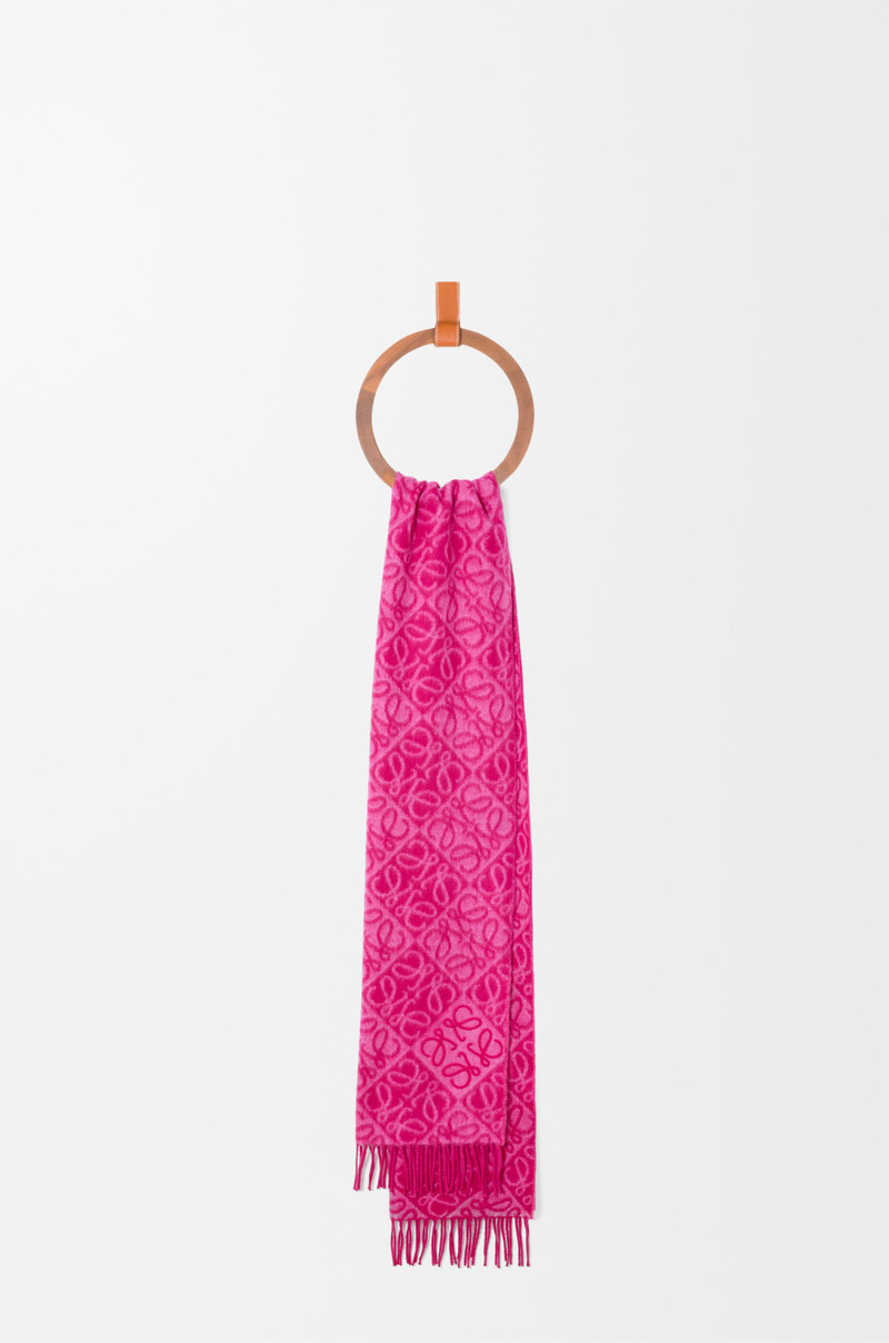 Loewe Anagram scarf in wool and cashmere outlook