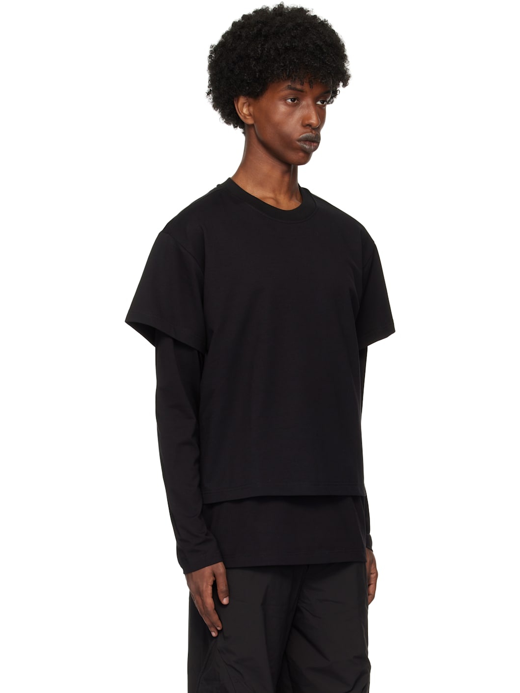 Back Layered Crewneck T-shirt - 2
