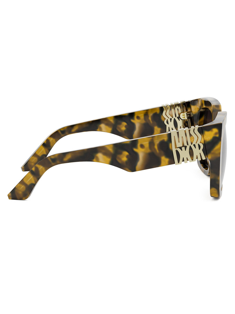 Women's MissDior S2I Square Sunglasses - Brown Blonde Havana 7