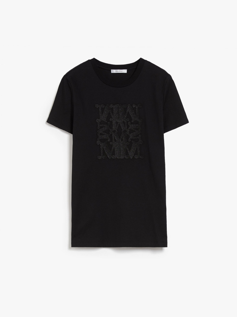 TAVERNA Cotton T-shirt with appliqué - 1