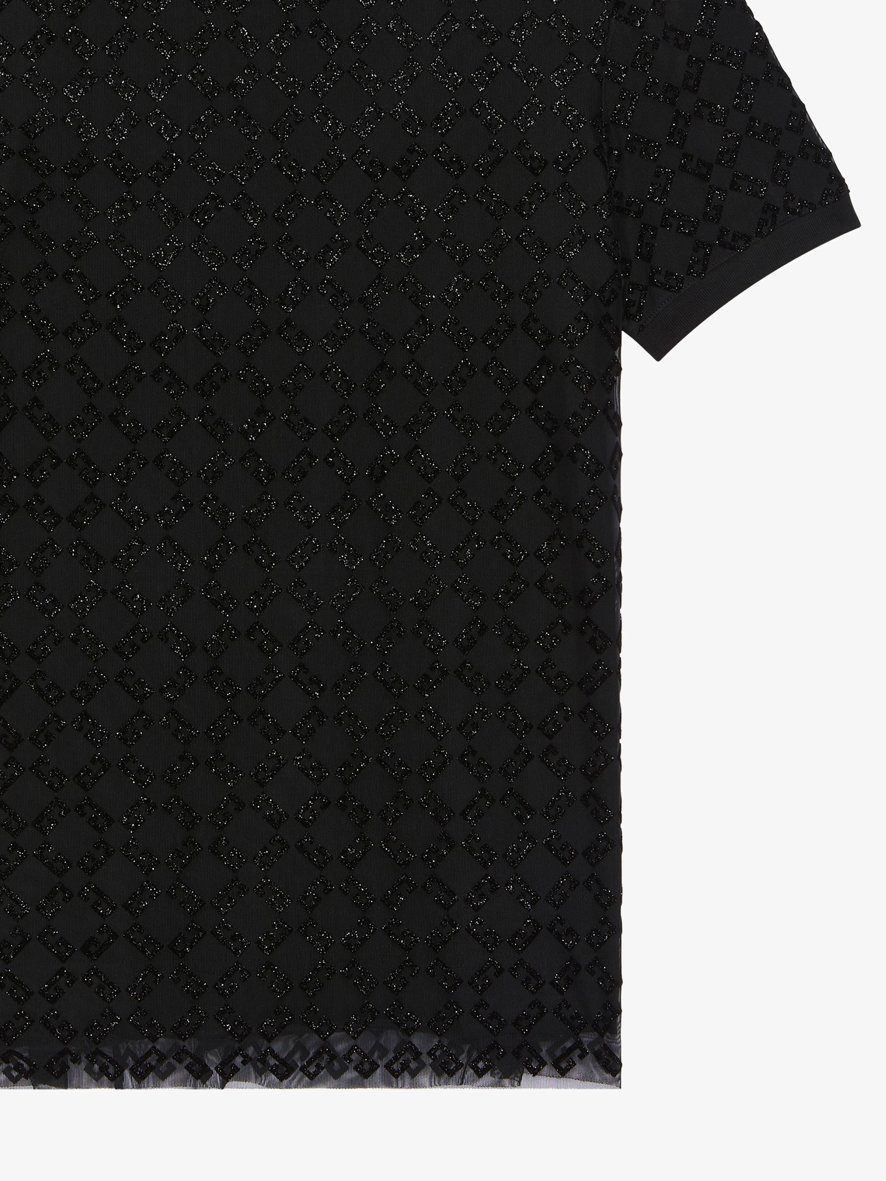 DOUBLE-LAYERED SLIM T-SHIRT IN COTTON AND TULLE - 2