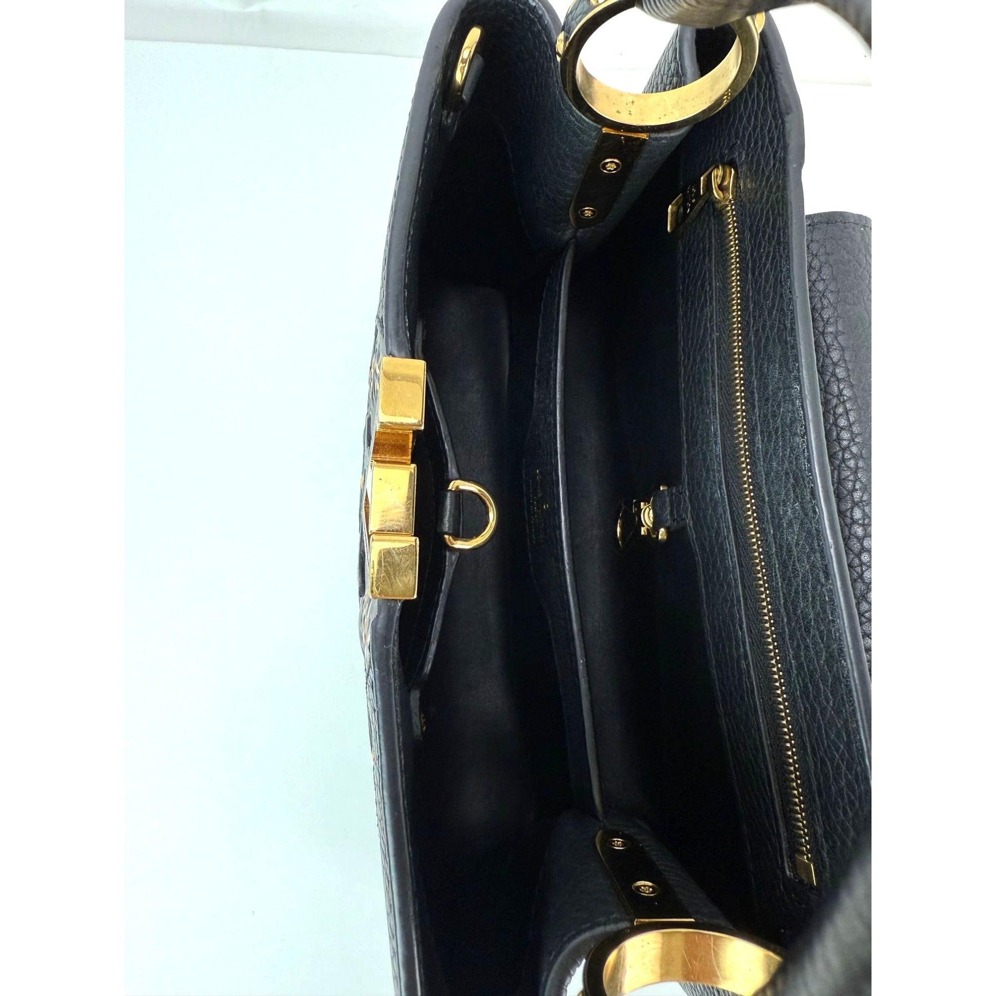 Louis Vuitton  Taurillon Capucines Trapped Leopard BB Black Shoulder Bag - 9