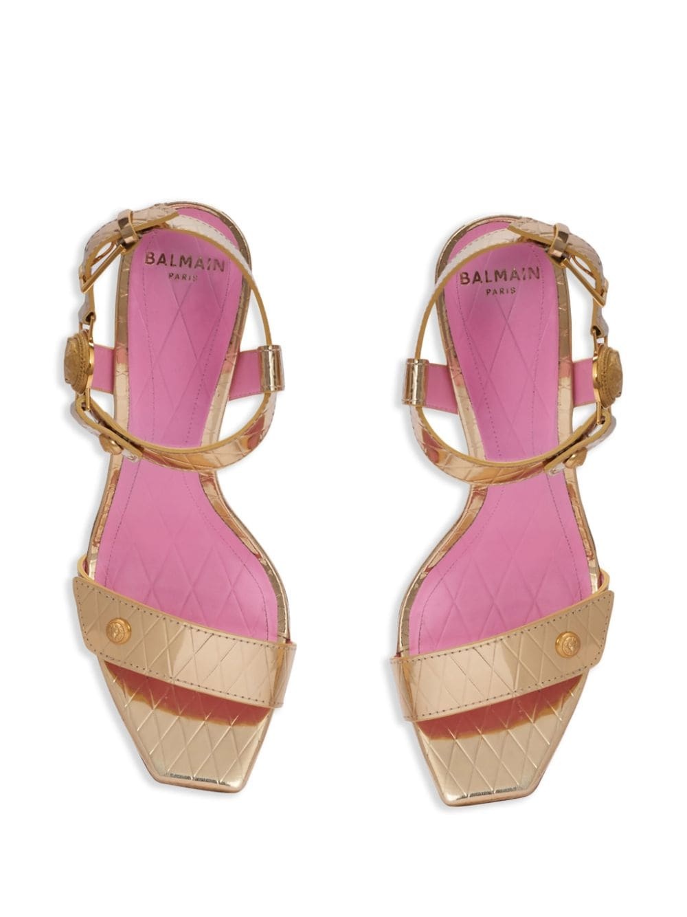 Eva 95mm leather sandals - 4