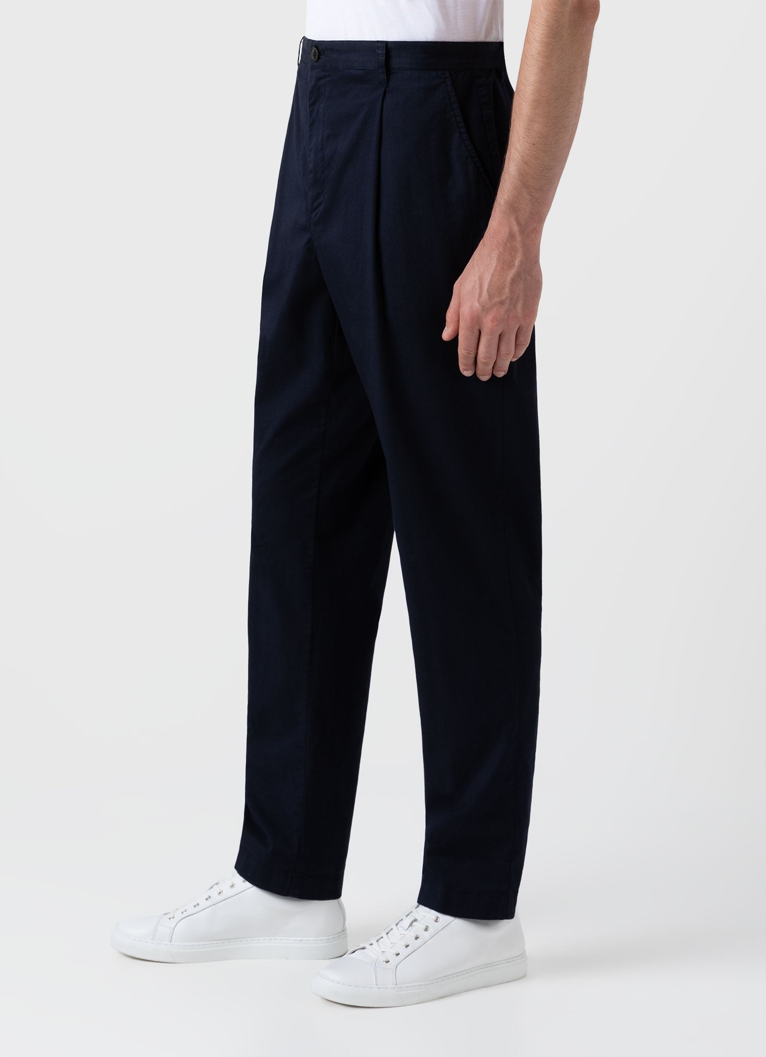 Pleated Twill Trouser - 5