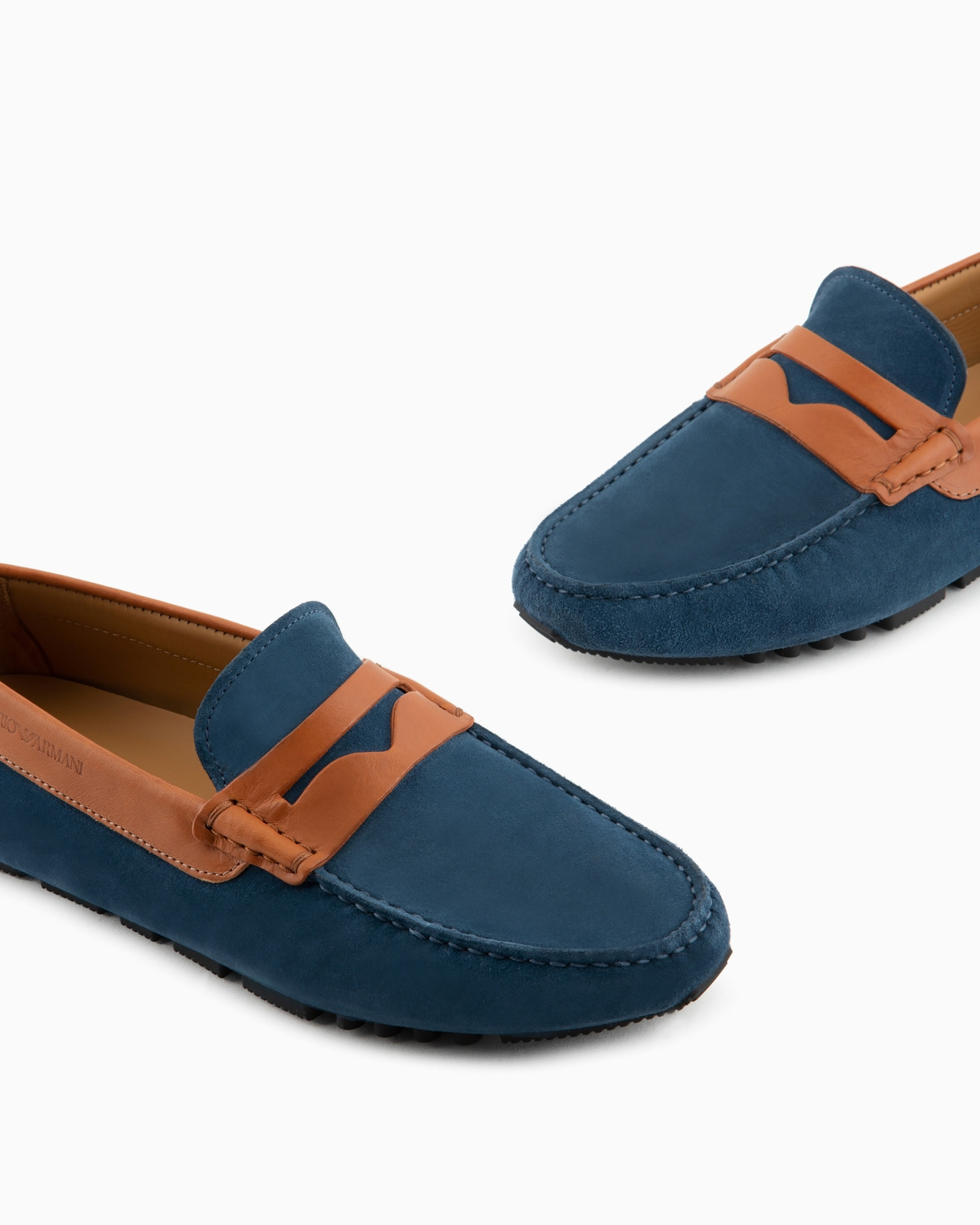 Crust leather driving loafers - 5
