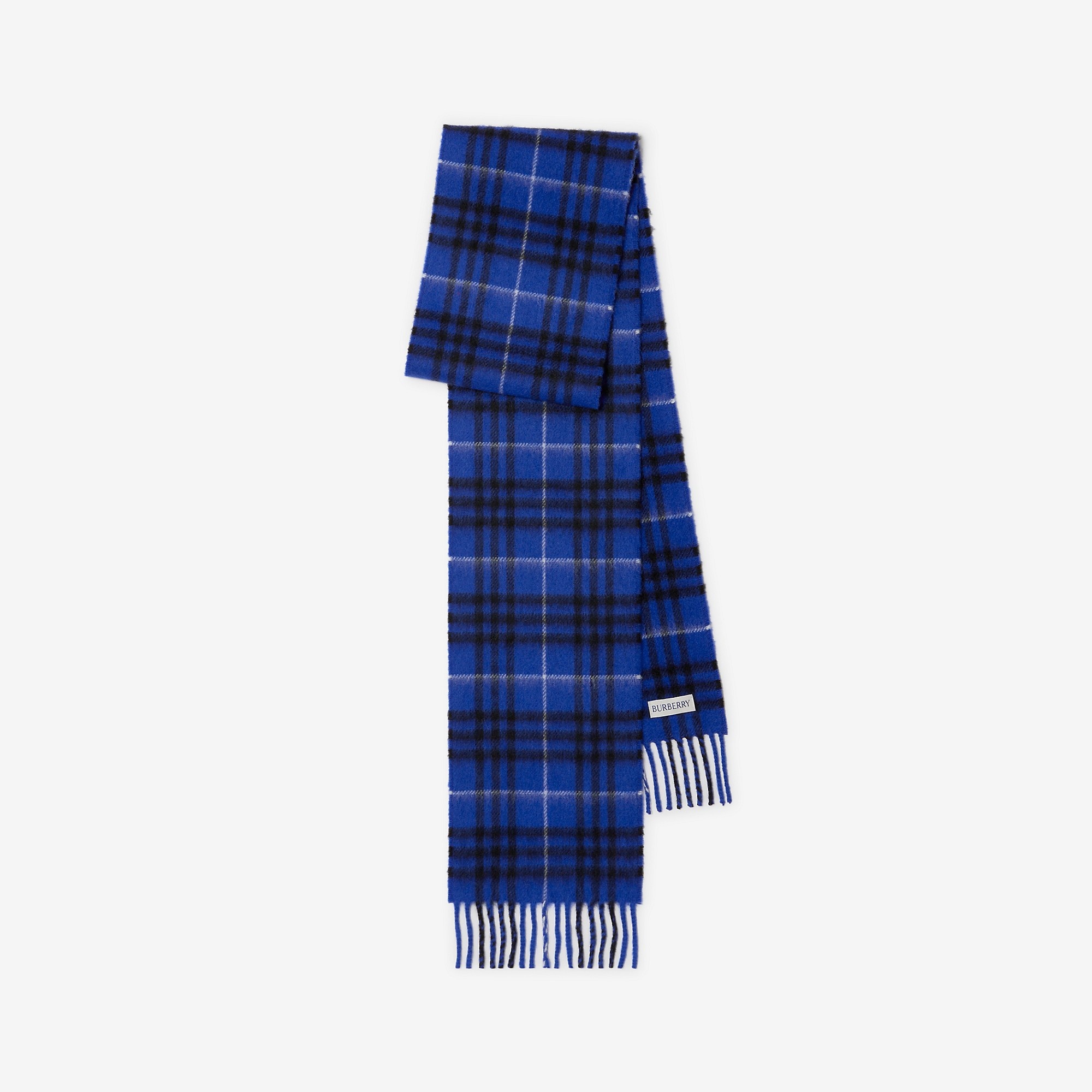 Narrow Check Cashmere Scarf - 1