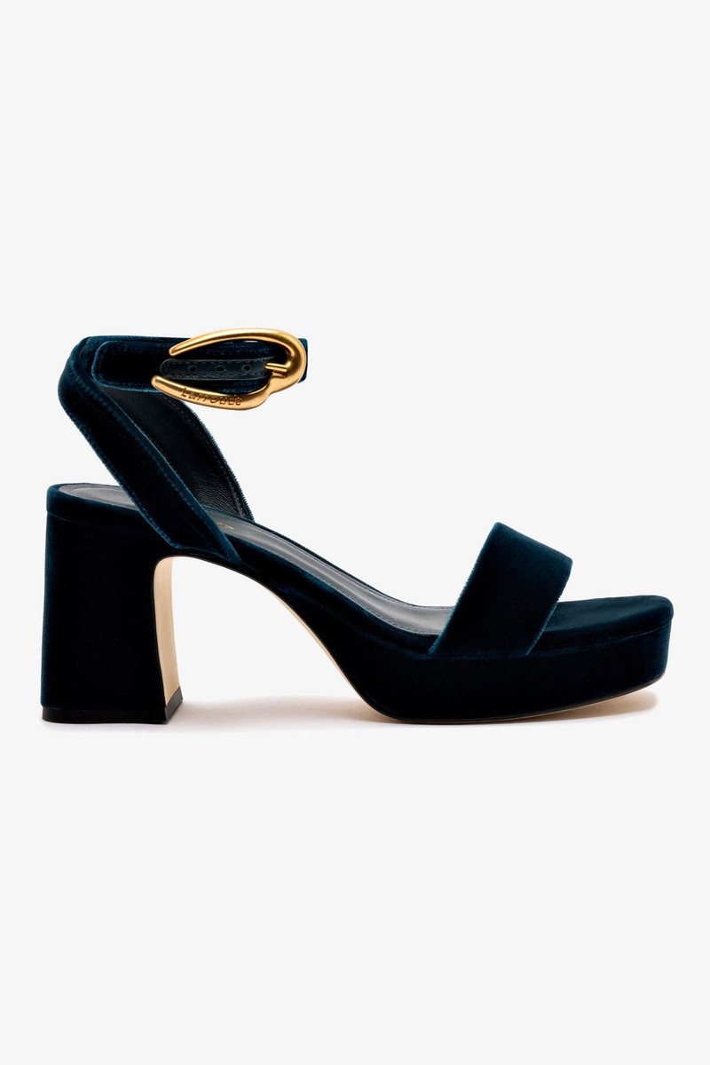 Dolly Verona Low Sandal In Deepsea Velvet 1