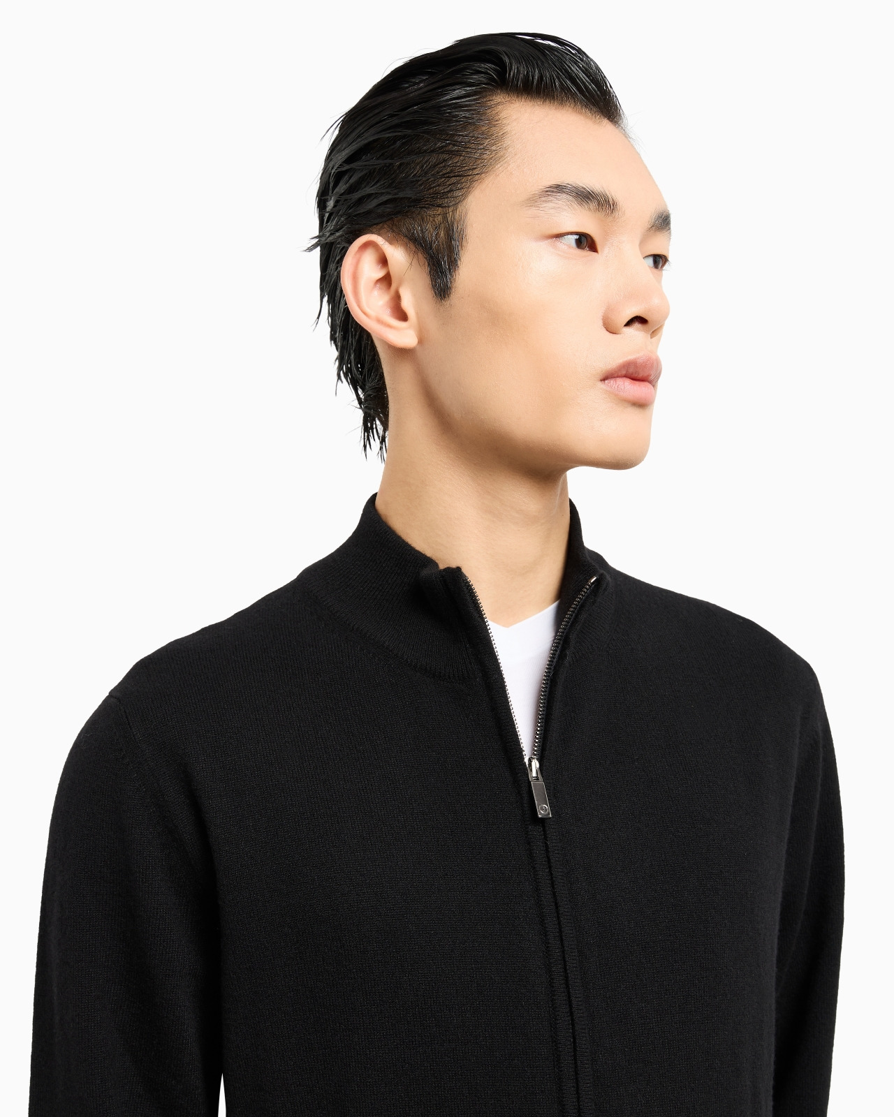 Zipped cardigan in cashmere - 5