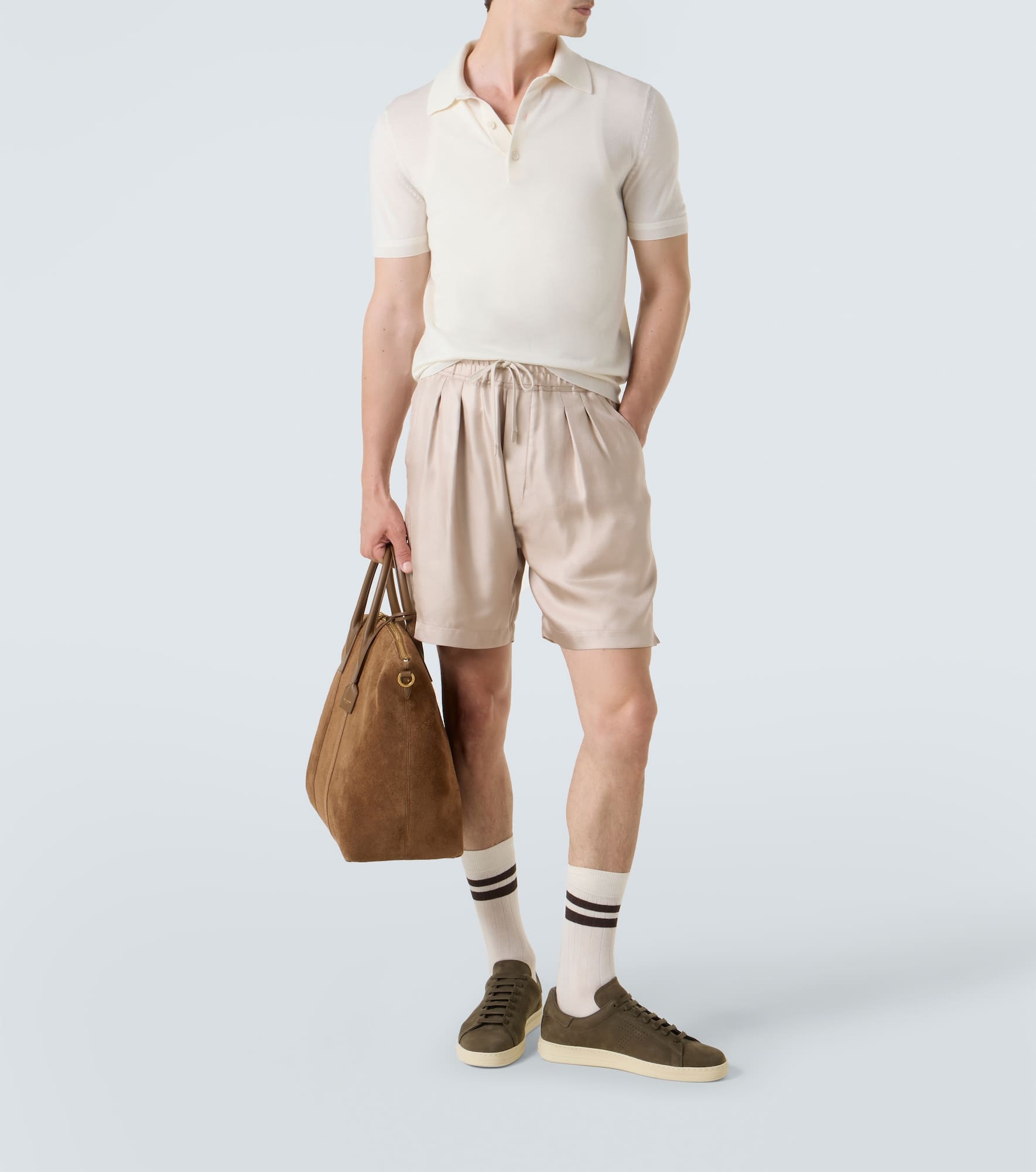 Cashmere and silk polo shirt - 2