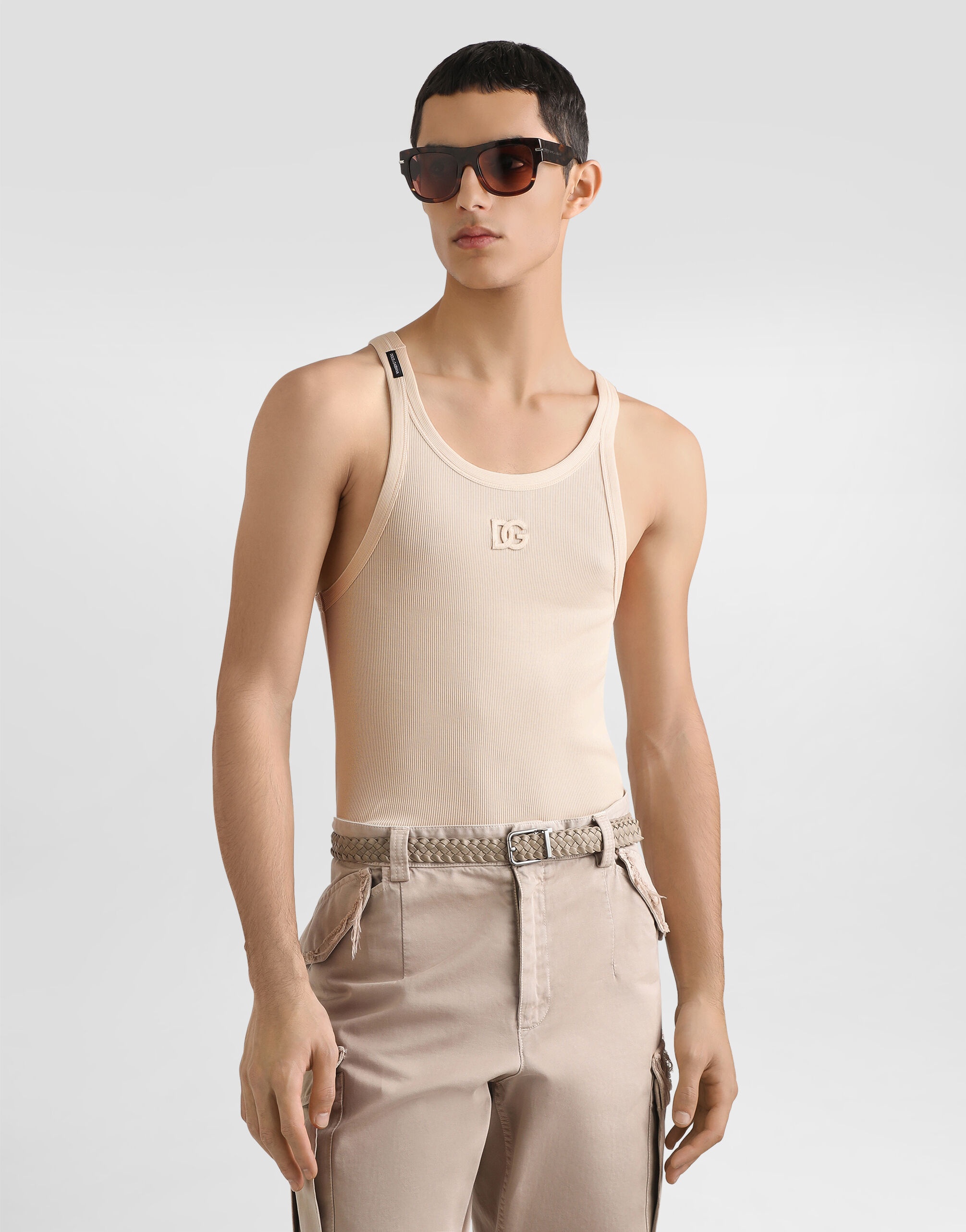 Ribbed cotton tank top - 4
