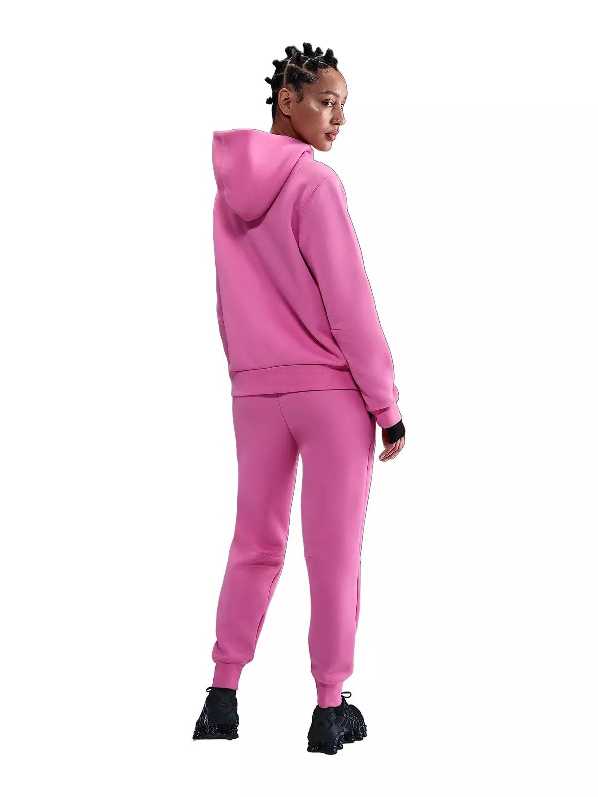 Women's Sportswear Tech Fleece Hoodie -Pink/Black - 5