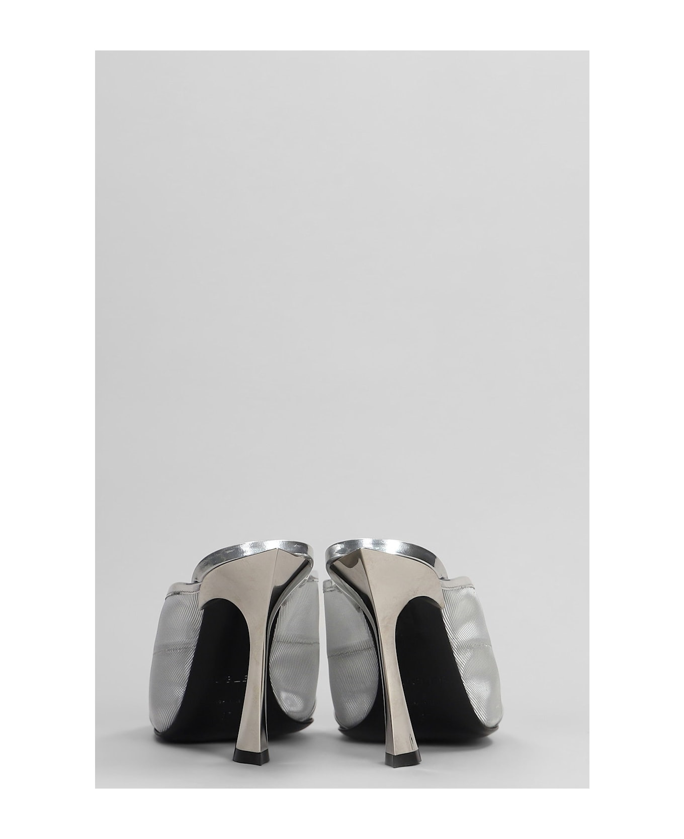 Slipper-mule In Silver Polyamide - 4