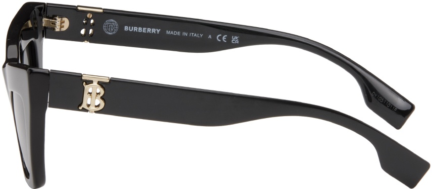 Black Cat-Eye Logo Sunglasses - 3