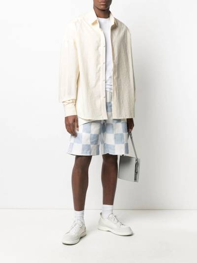 JACQUEMUS crinkle-effect buttoned shirt outlook