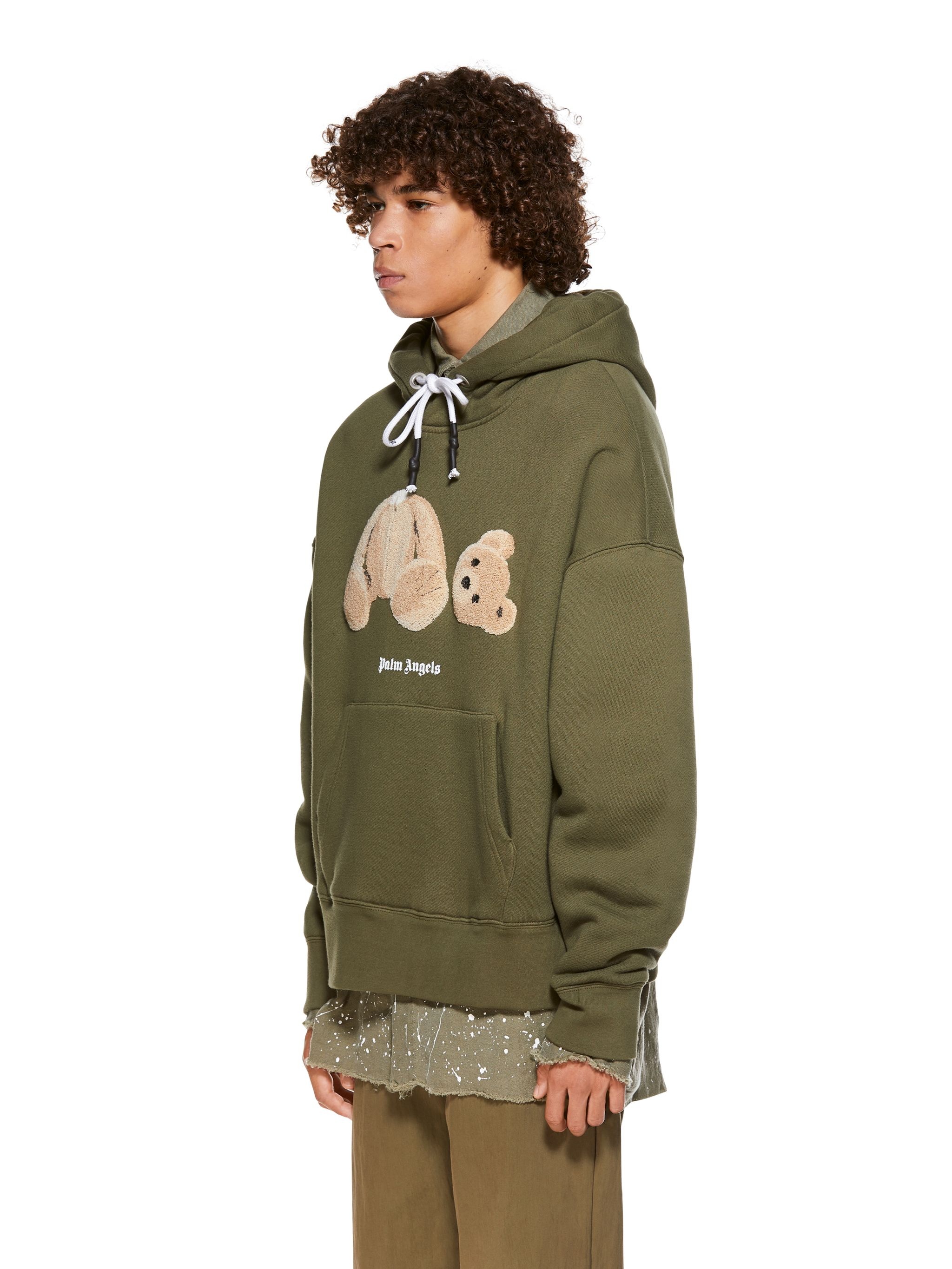 EMBROIDERY BEAR HOODIE - 4