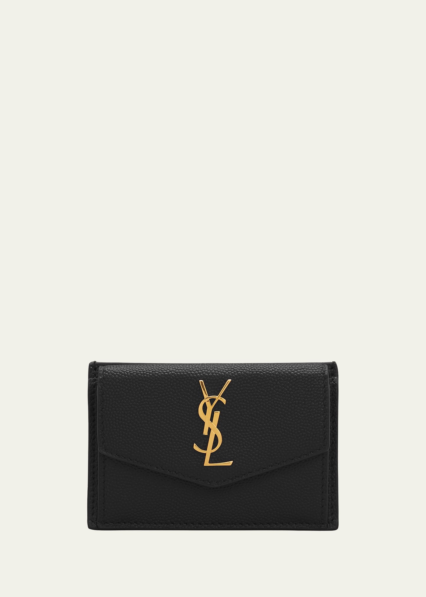 YSL Flap Top Leather Envelope Wallet - 1