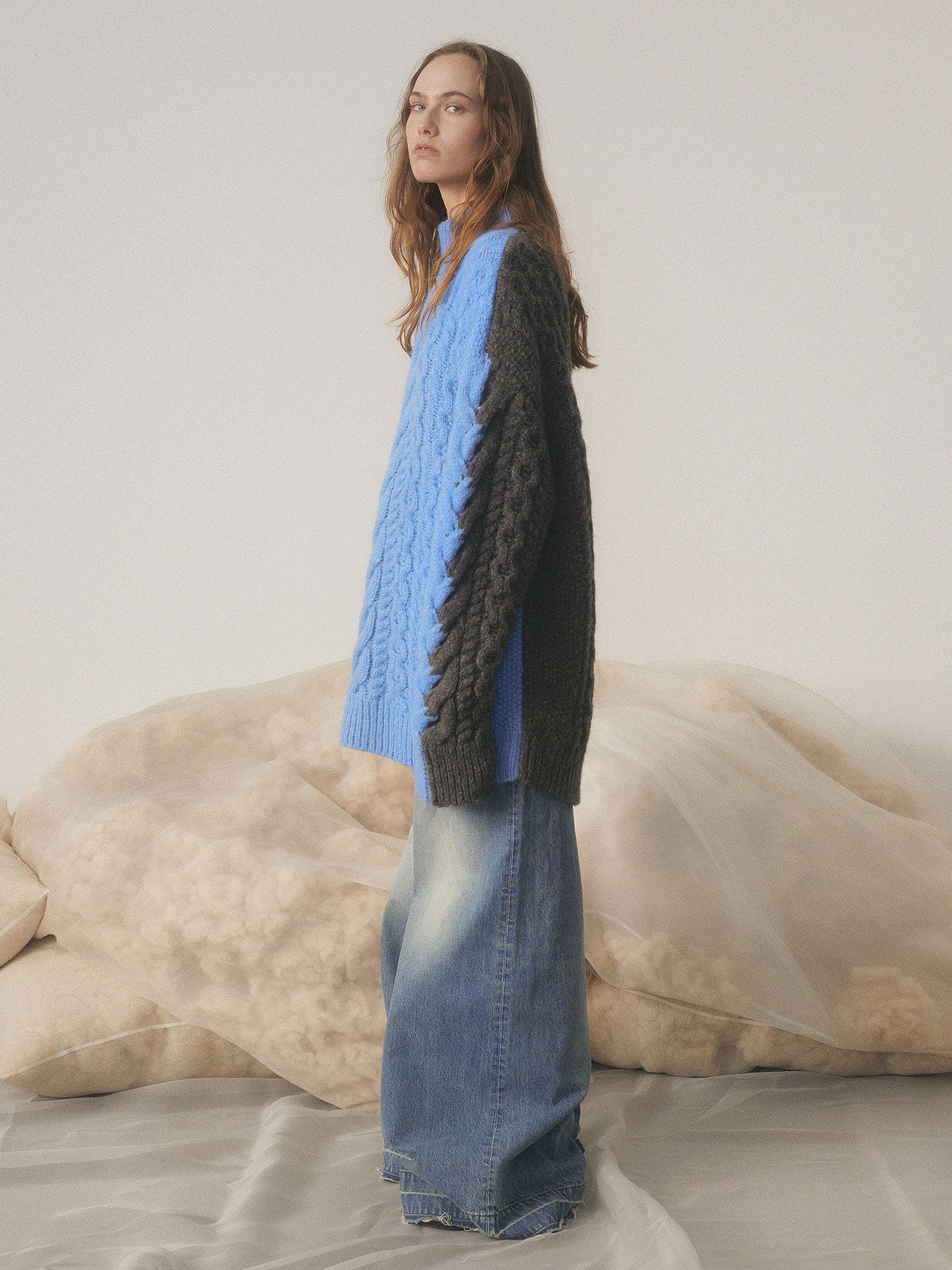 Bicolor Alpaca Blend Sweater - 2