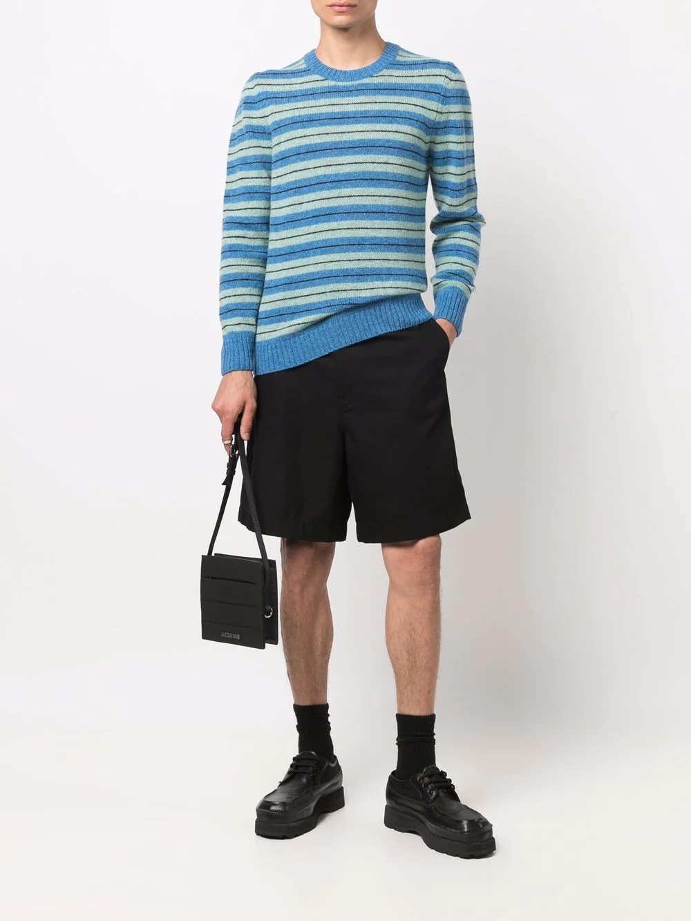 horizontal-knit jumper - 2