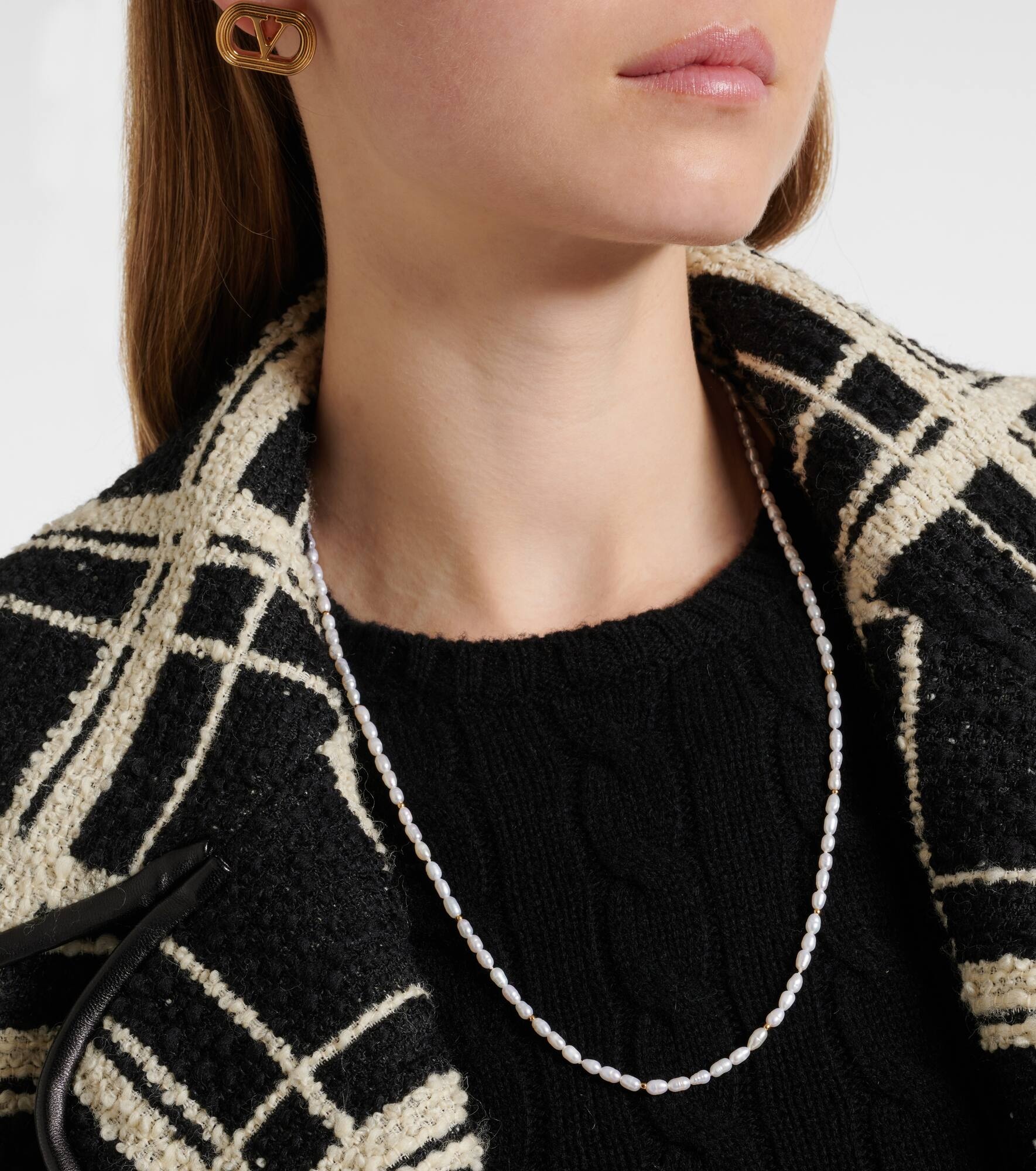 Faux pearl necklace - 3
