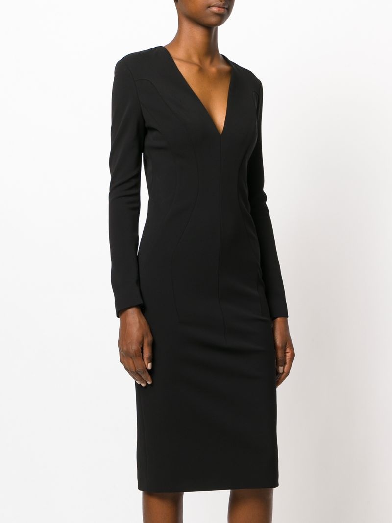 fitted midi dress - 3