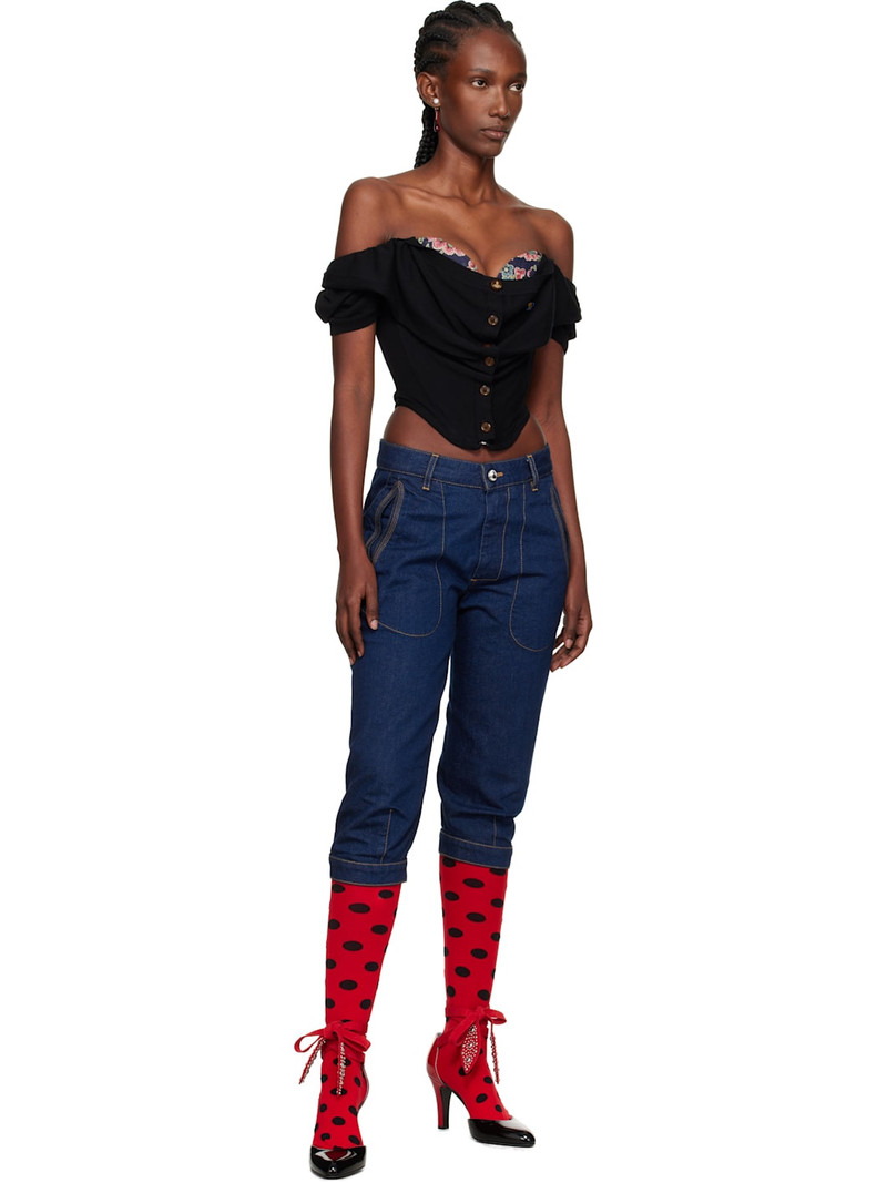 Vivienne Westwood Black Bea Corset Cardigan outlook