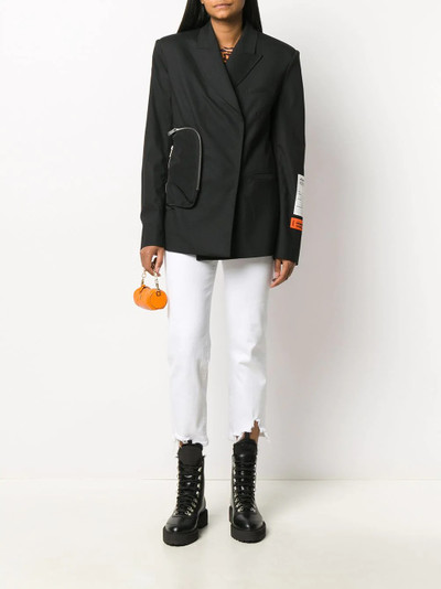 Heron Preston tailored wrap-front blazer outlook