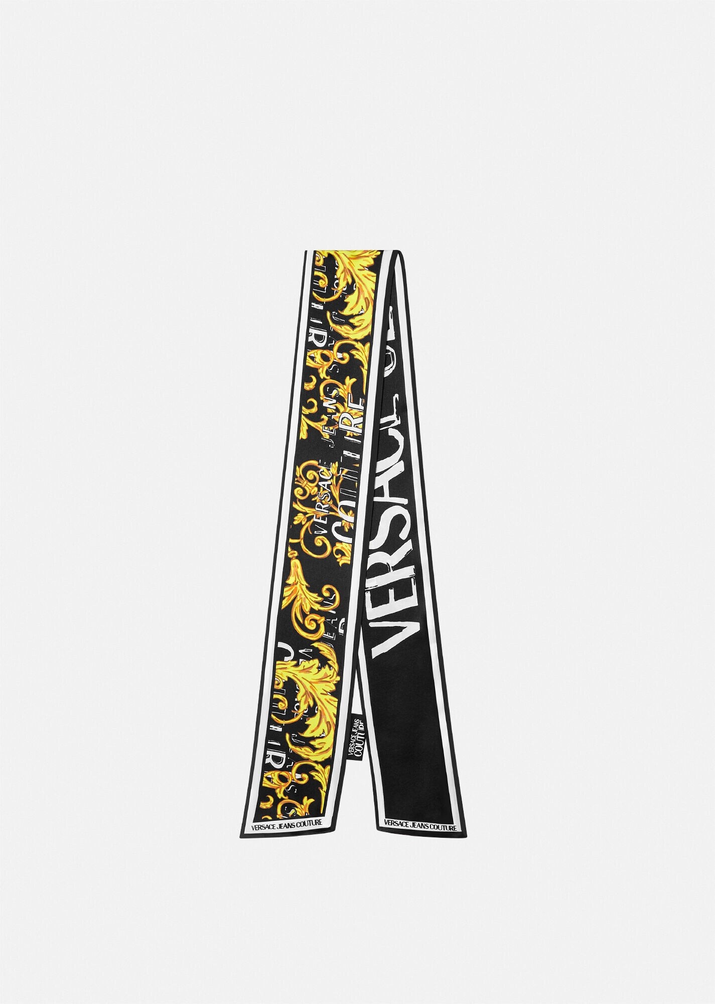 Logo Couture Silk Scarf-Tie - 1