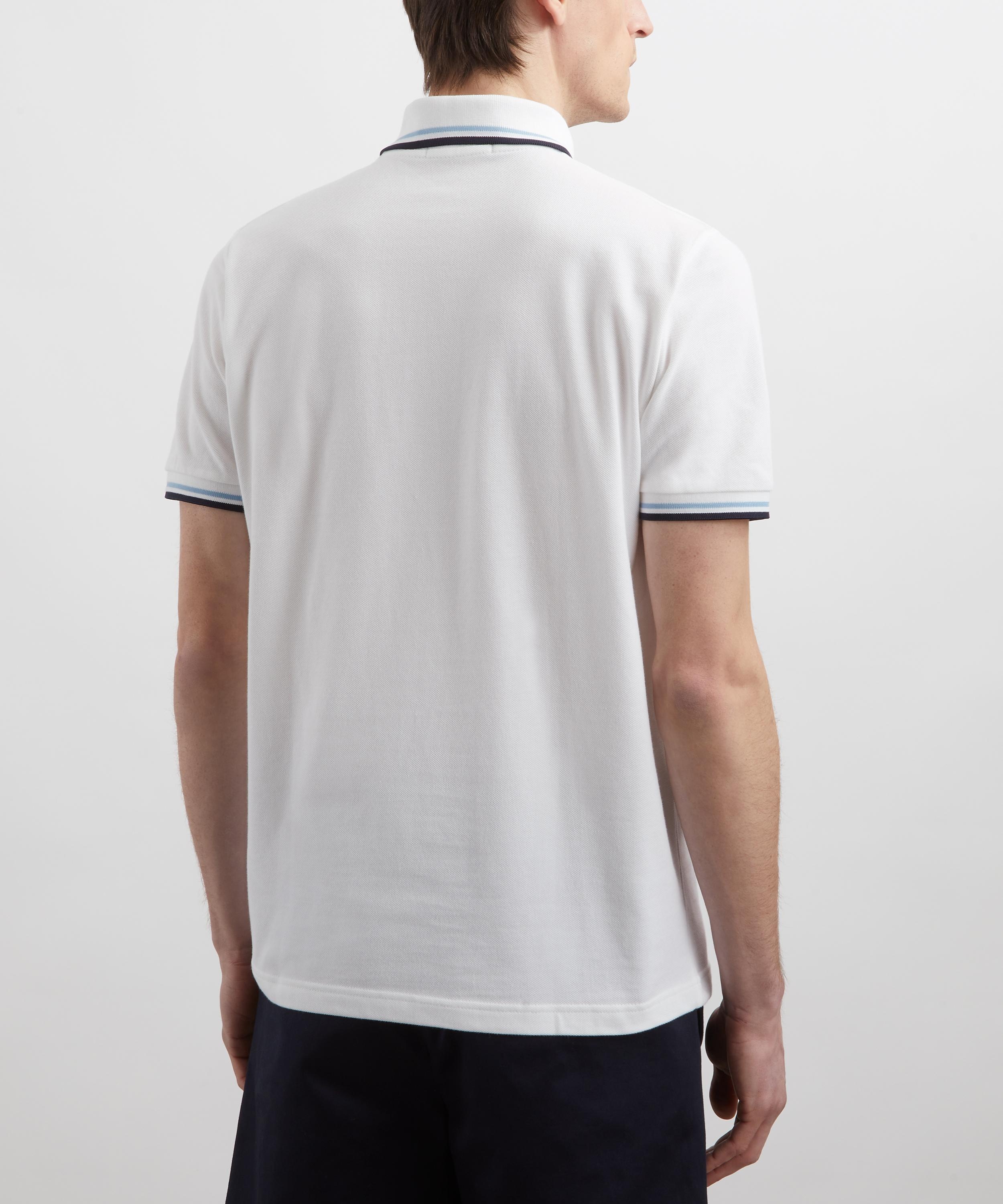 White M12 Twin Tipped Polo Shirt - 4