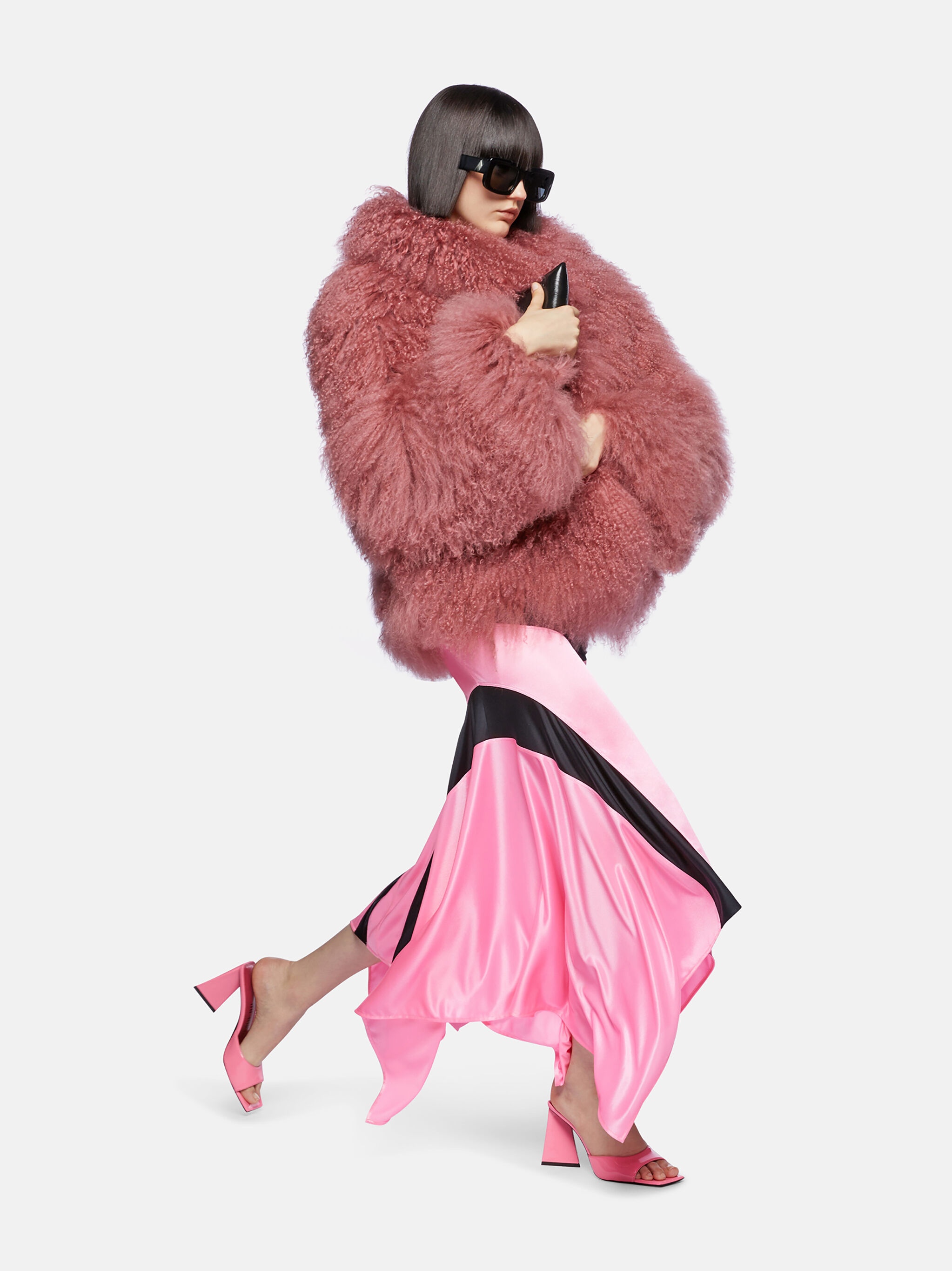 【関税・送料込み】THE ATTICO VINTAGE ROSE VISCOSE FUR JACKET THE ATTICO VINTAGE ROSE VISCOSE FUR JACKET | palazzobelli