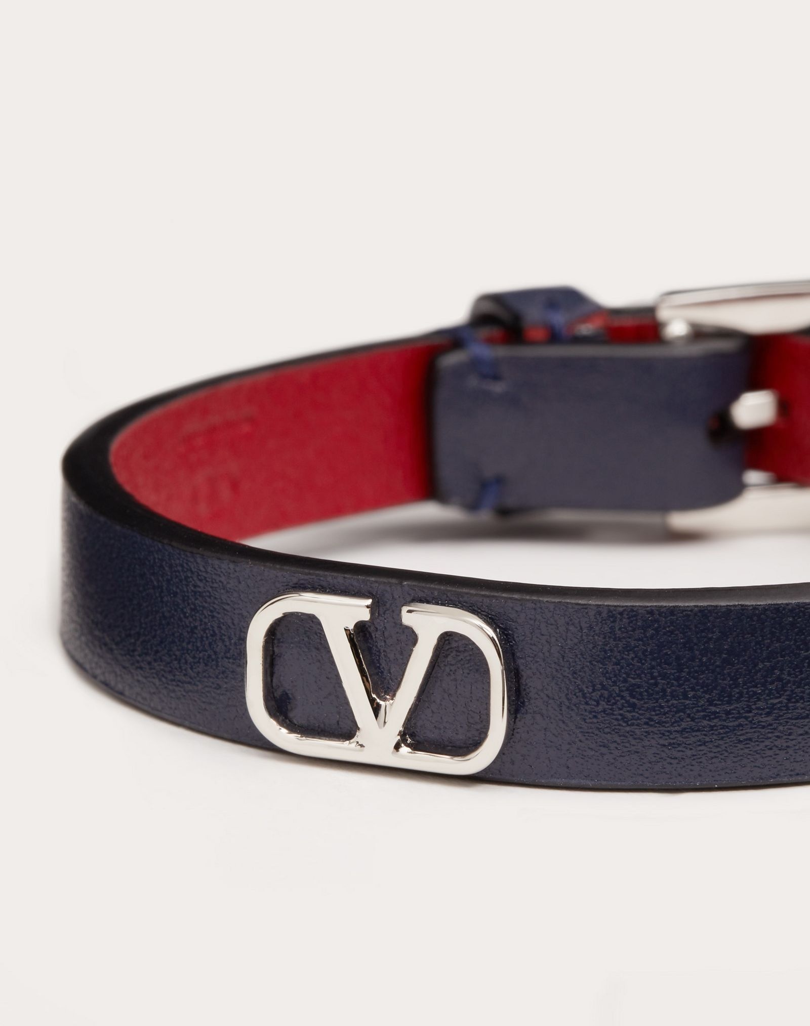 VLogo Signature Leather Bracelet - 2