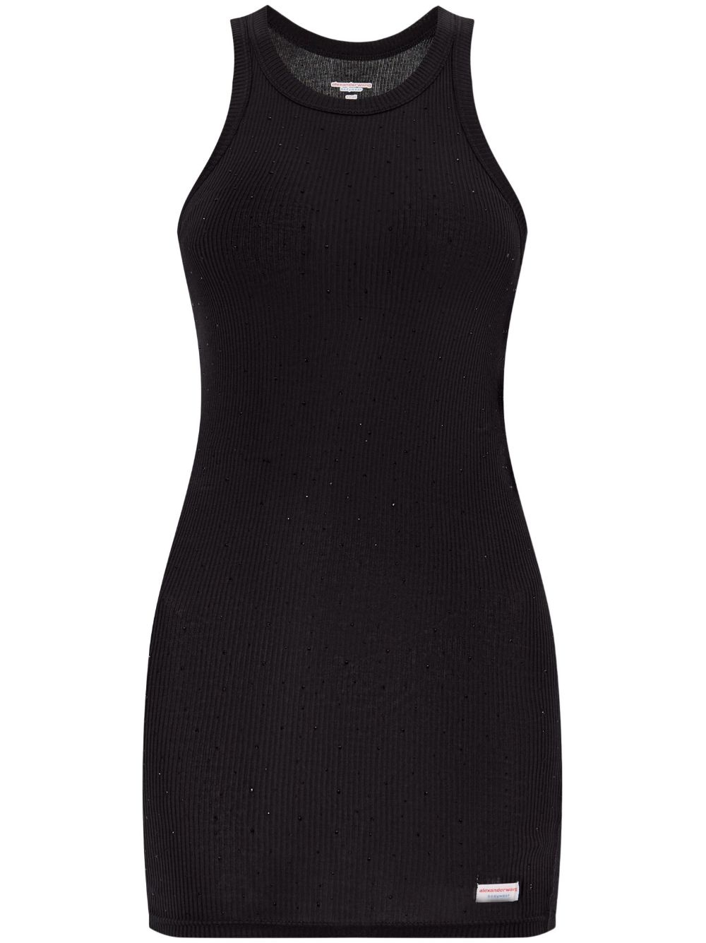 rhinestoned mini dress - 1