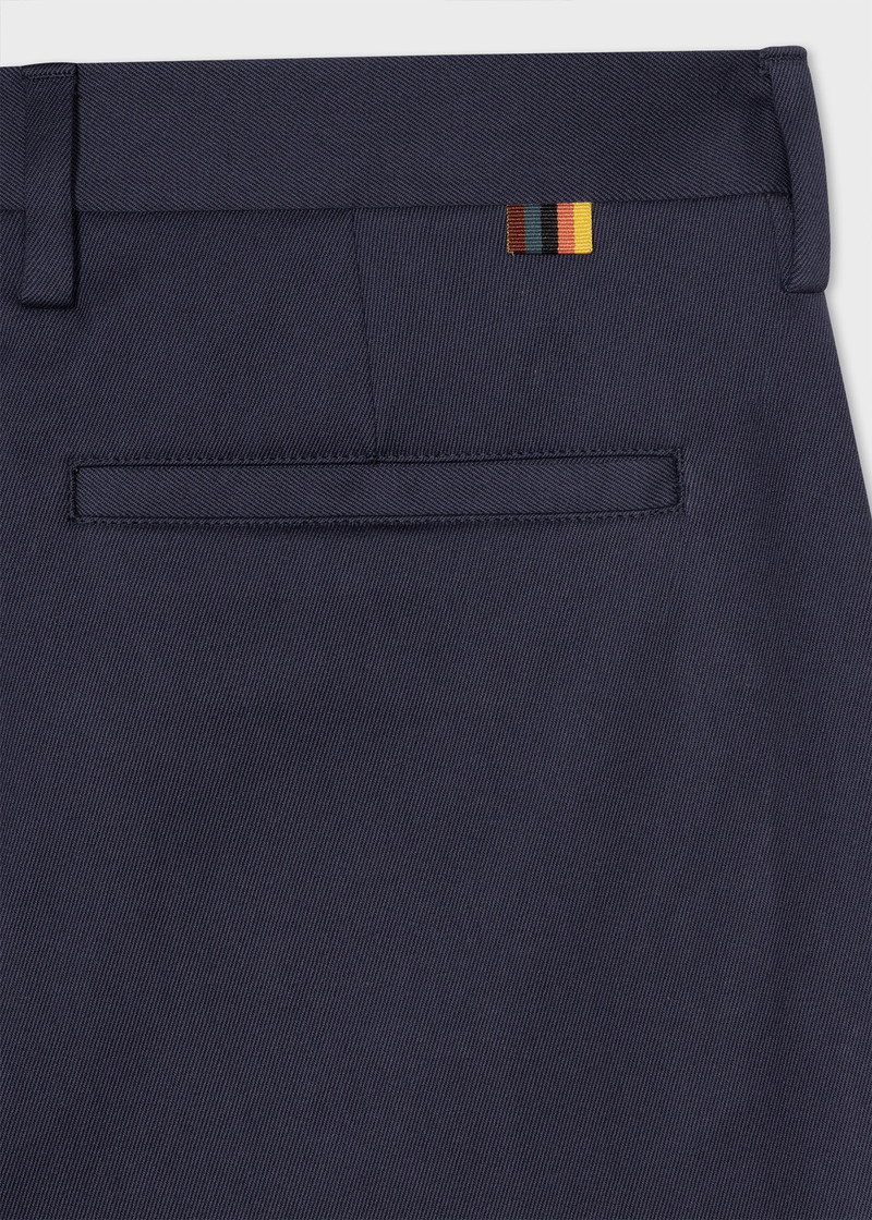Paul Smith Slim-Fit Washed Navy Cotton-Stretch Chinos outlook