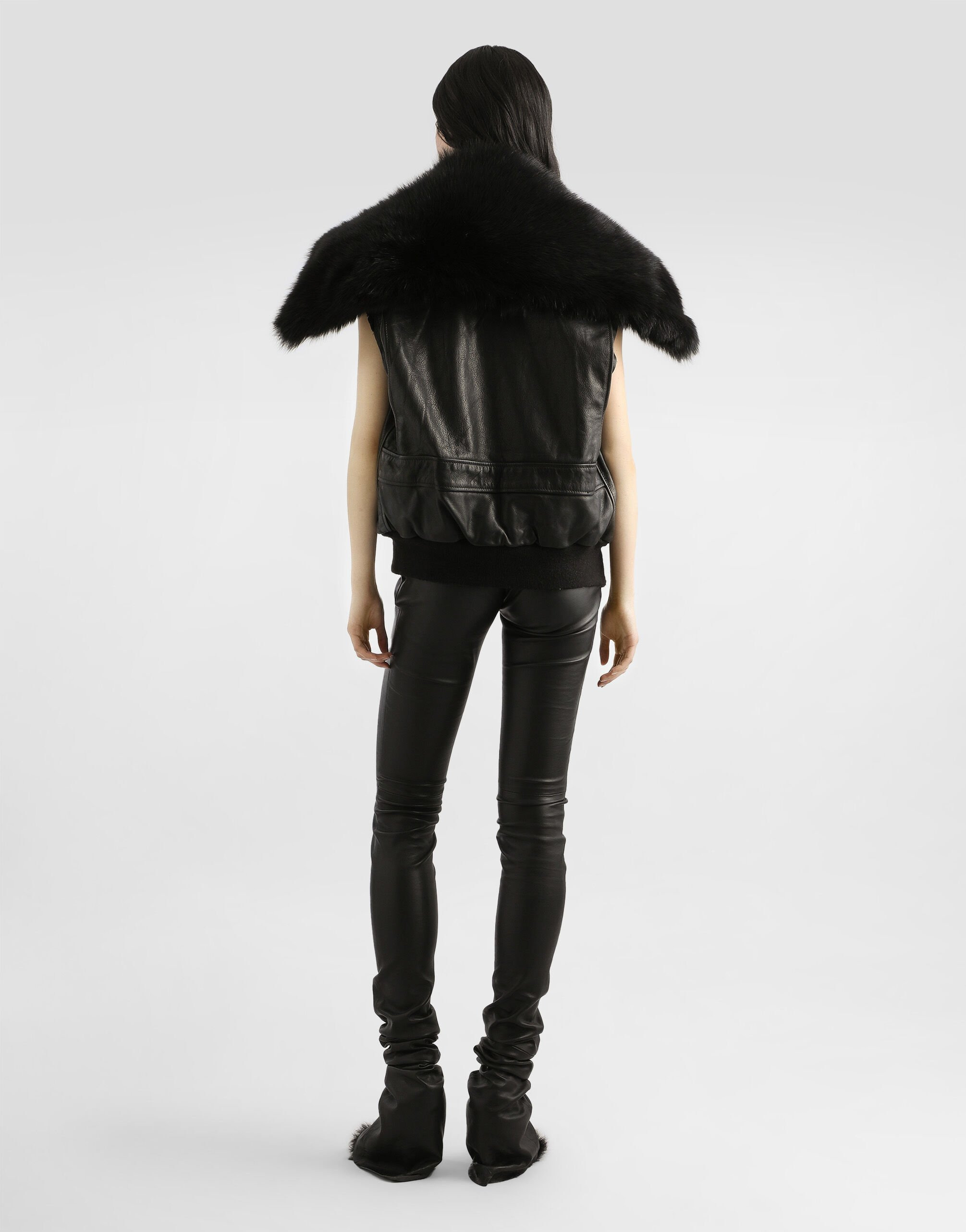Stretch nappa leather trousers - 3