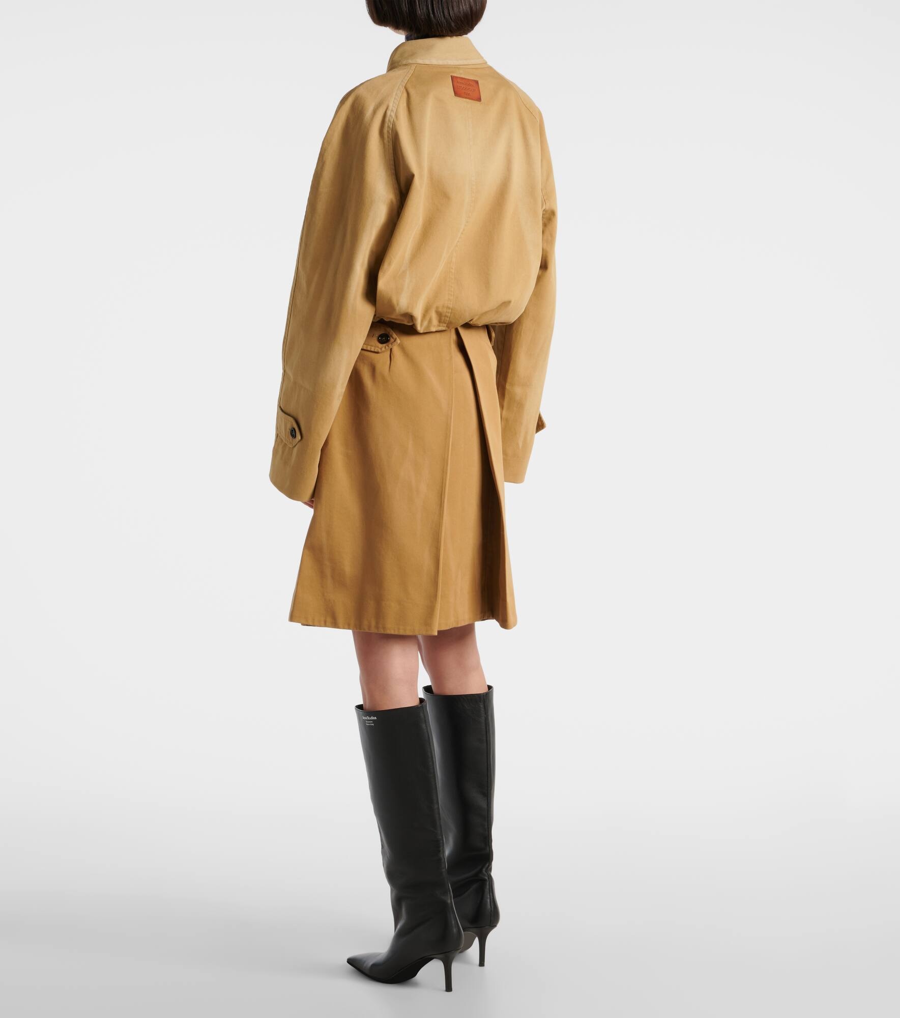Cotton twill wrap skirt - 3