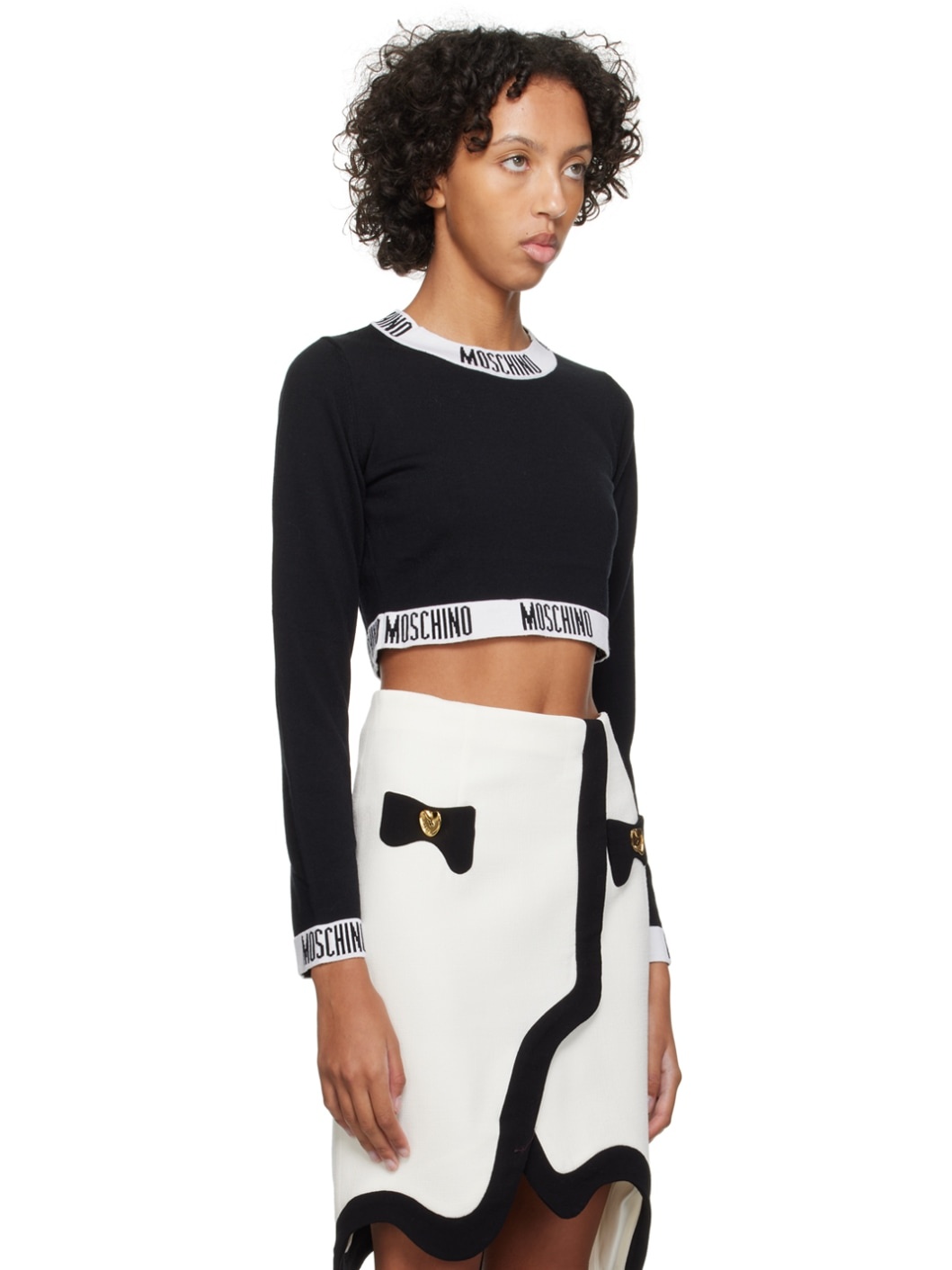 Black Jacquard Sweater - 2