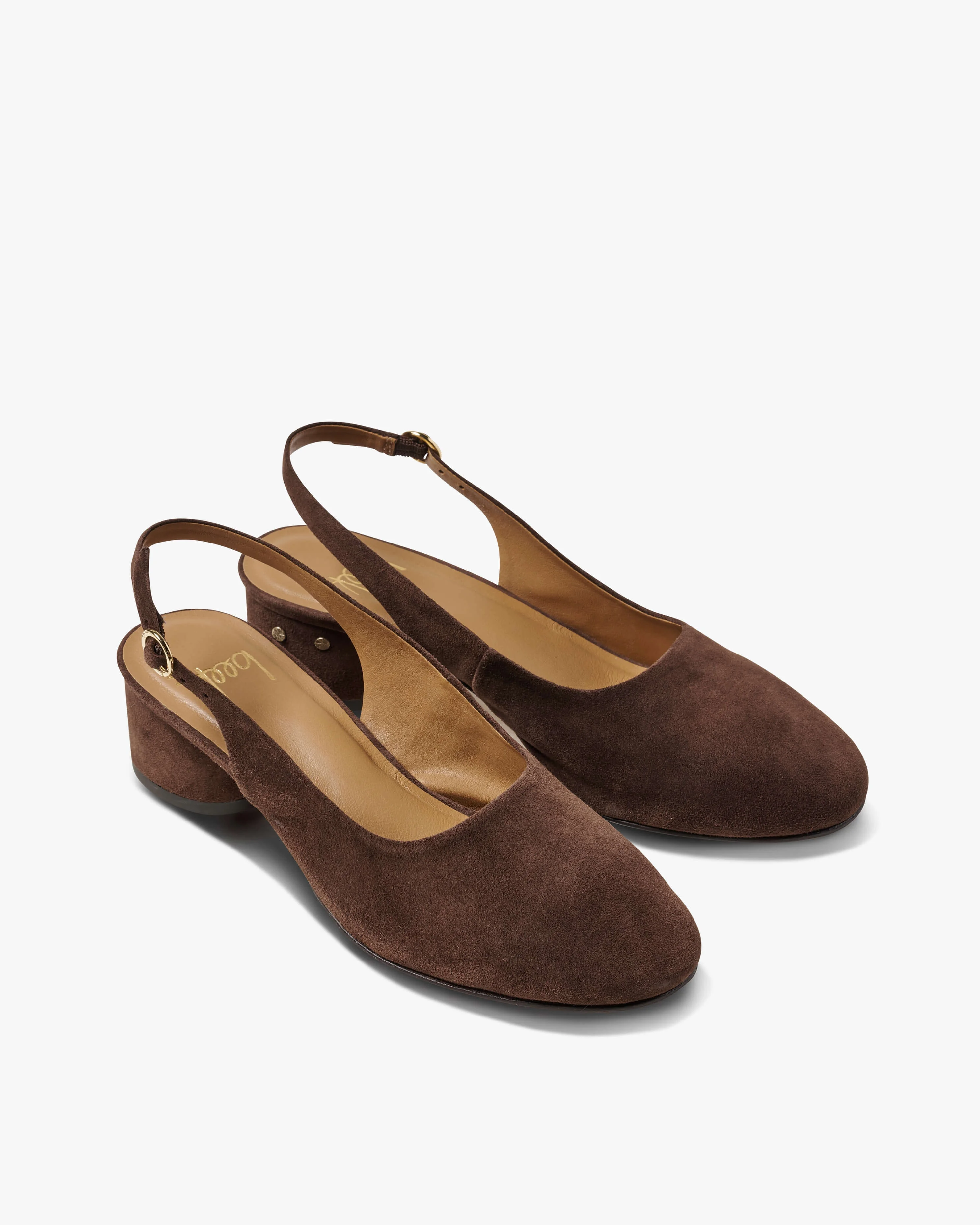 Lora Suede Ballet Slingback Heel - 1