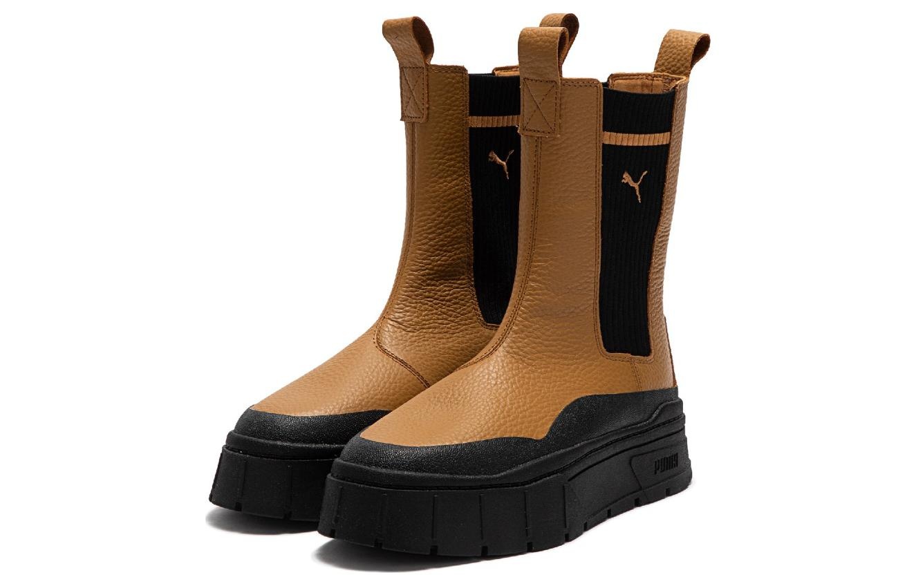 (WMNS) PUMA Mayze Stack Chelsea Boot 'Desert Tan' 386742-01 - 3