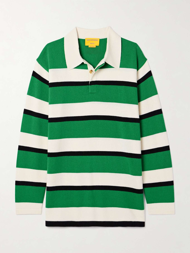 Oversized striped cashmere sweater 1