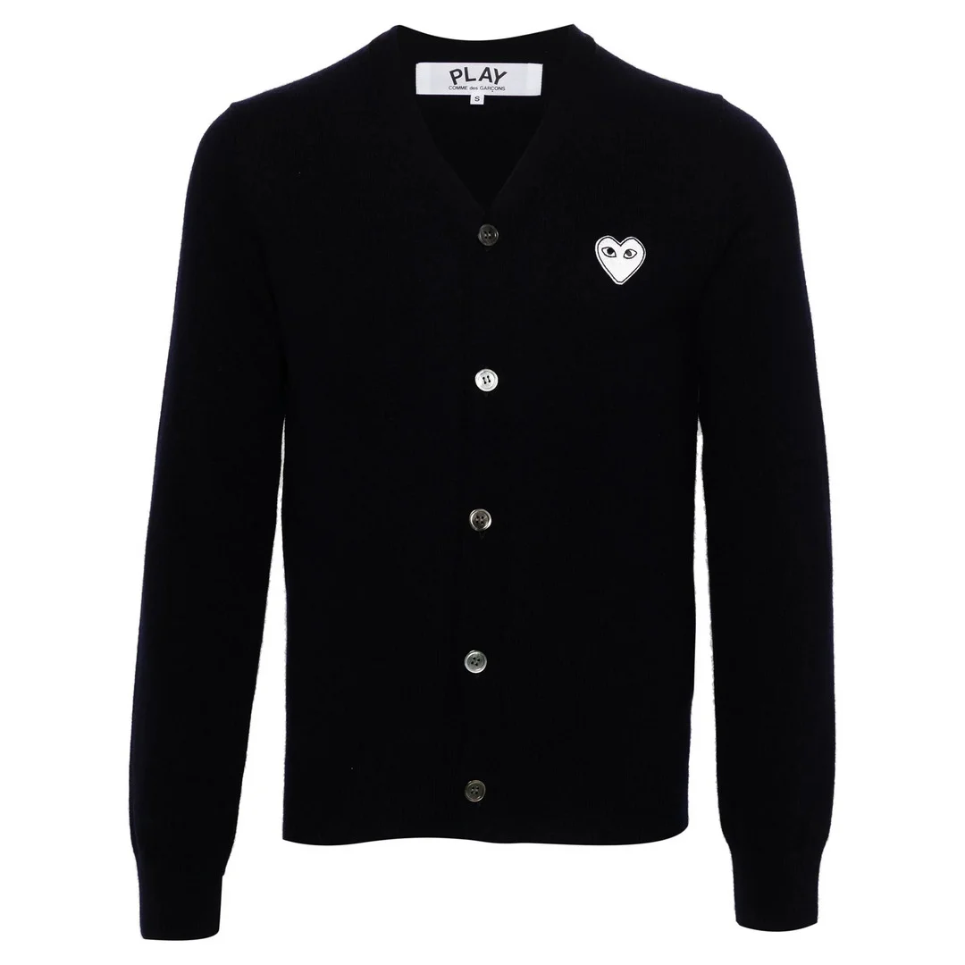 White Emb Cardigan - 1