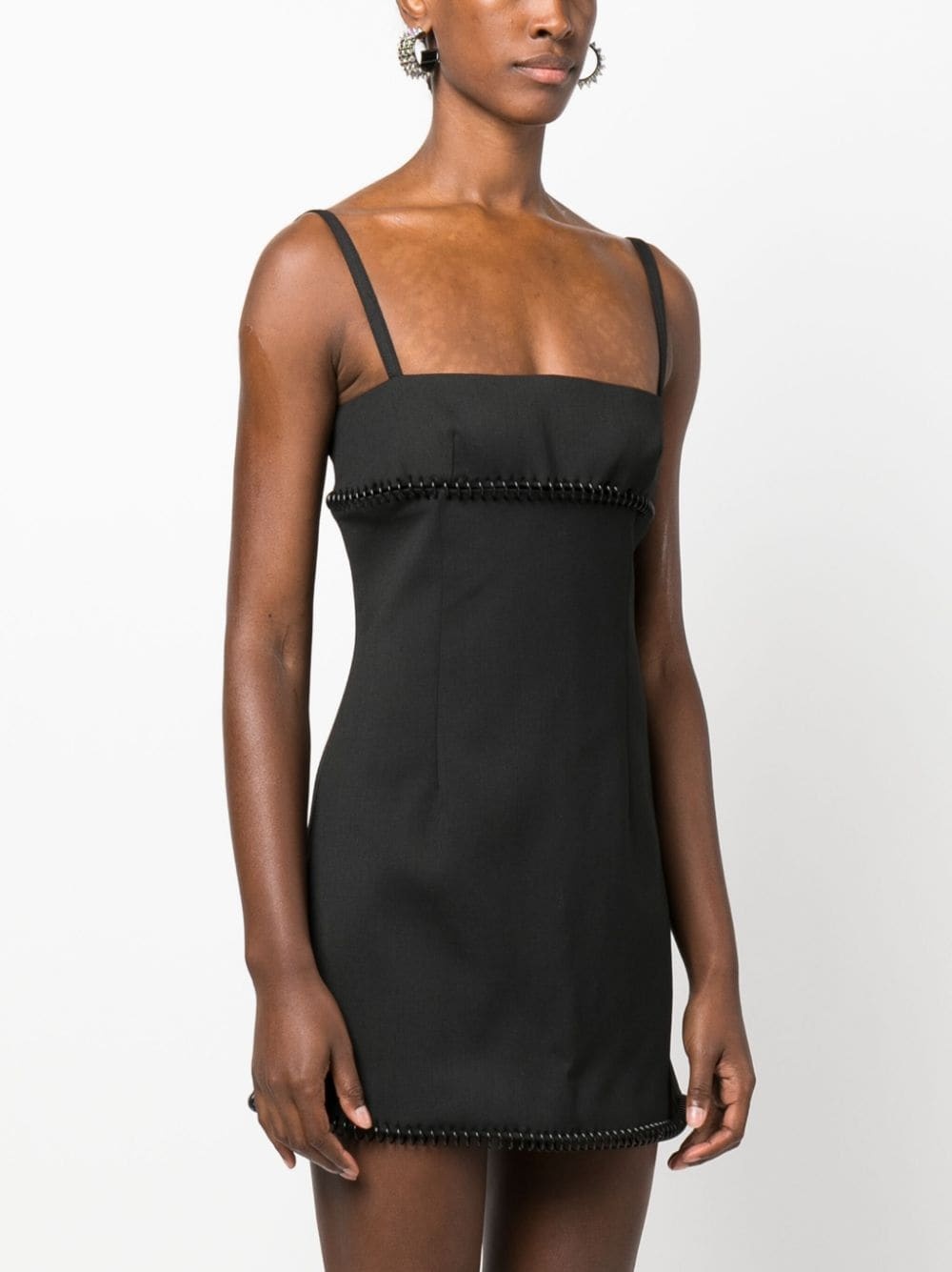 Spiral square-neck minidress - 3